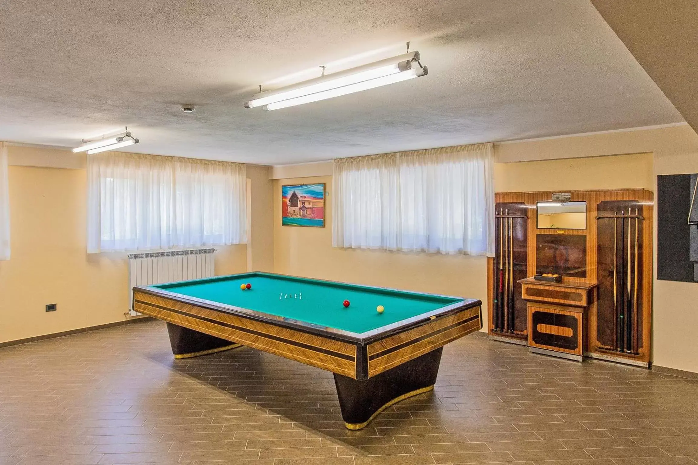 Area and facilities, Billiards in Albergo della Posta