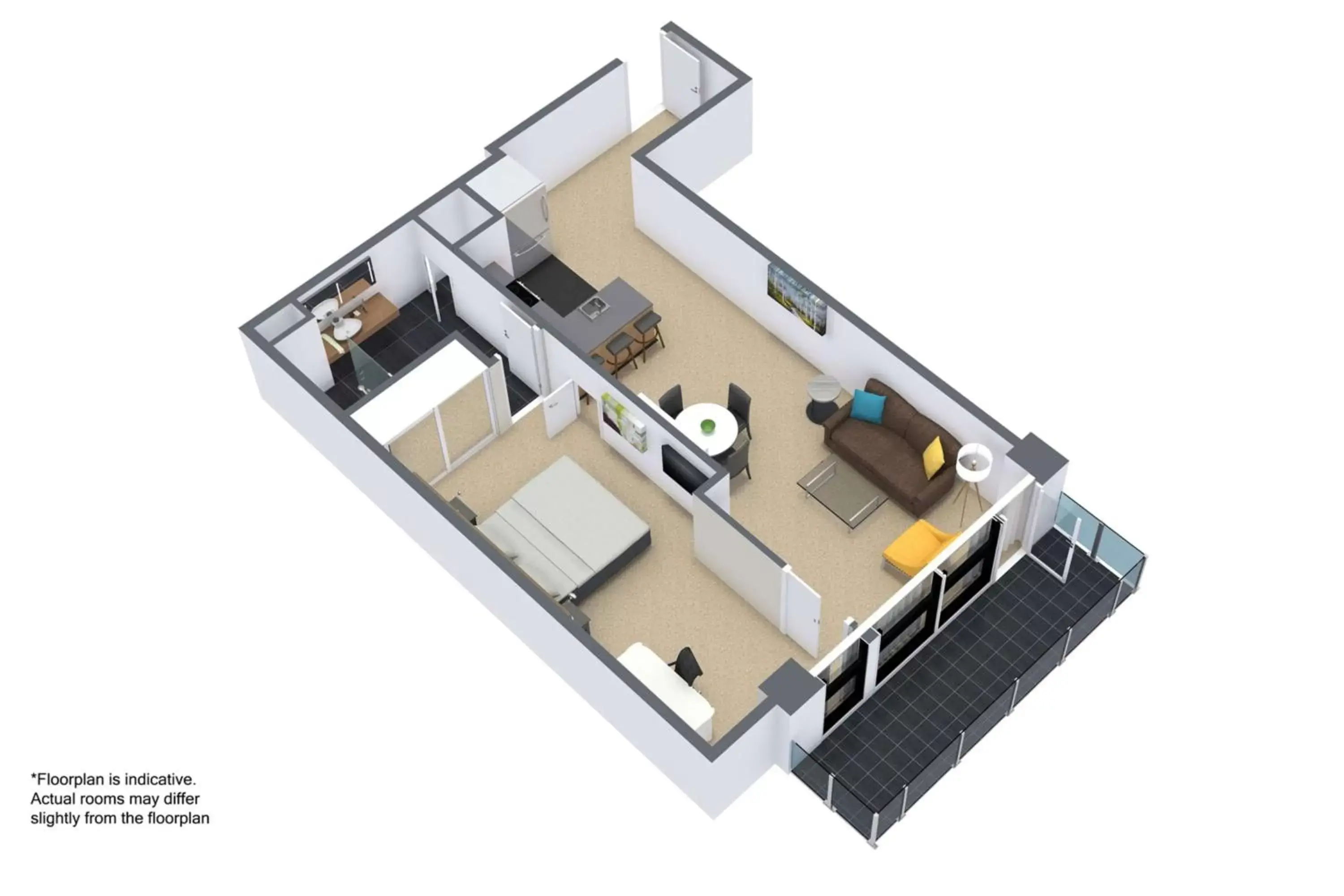 Floor Plan in Adina Apartment Hotel Melbourne