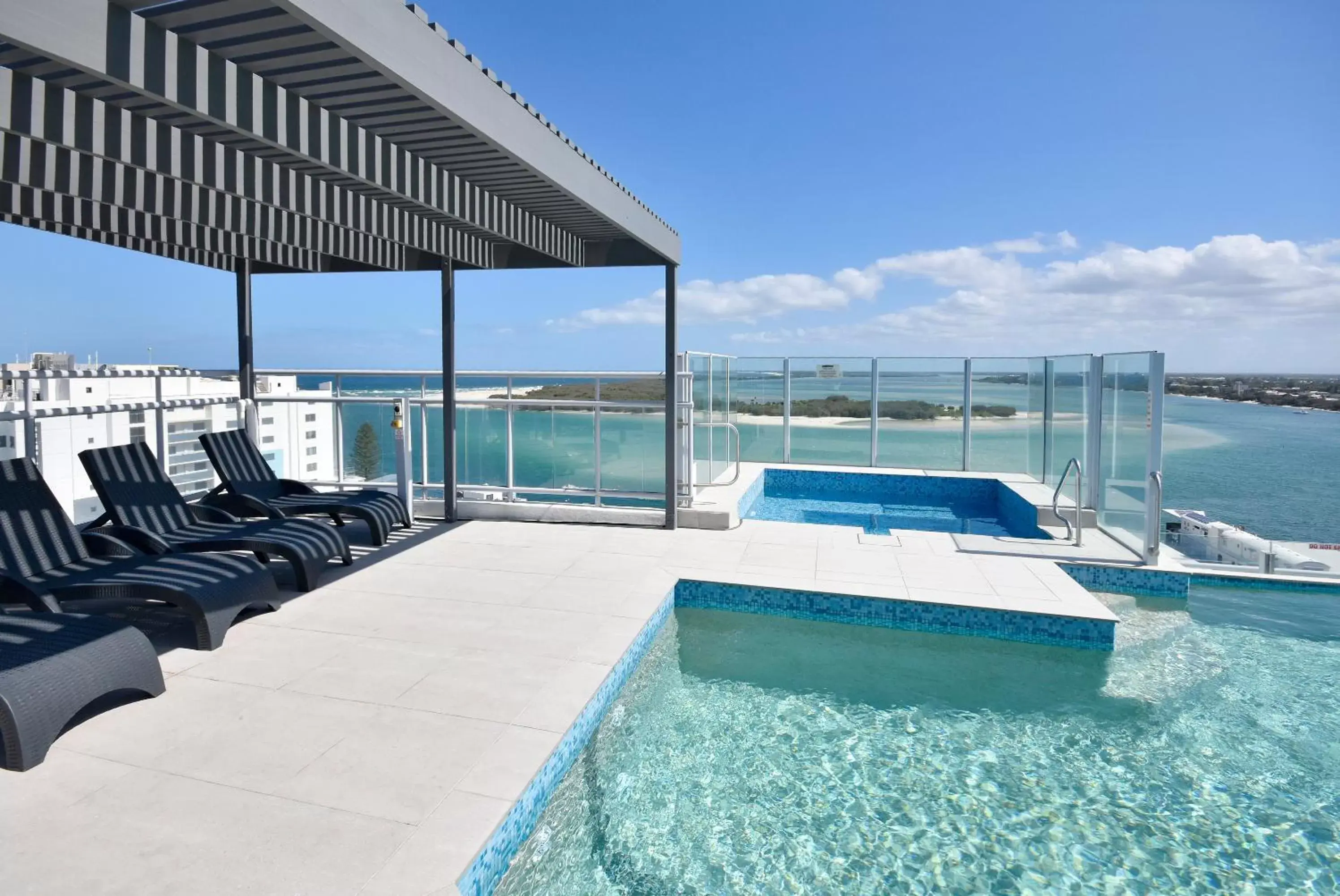 View (from property/room), Swimming Pool in Pumicestone Blue Resort