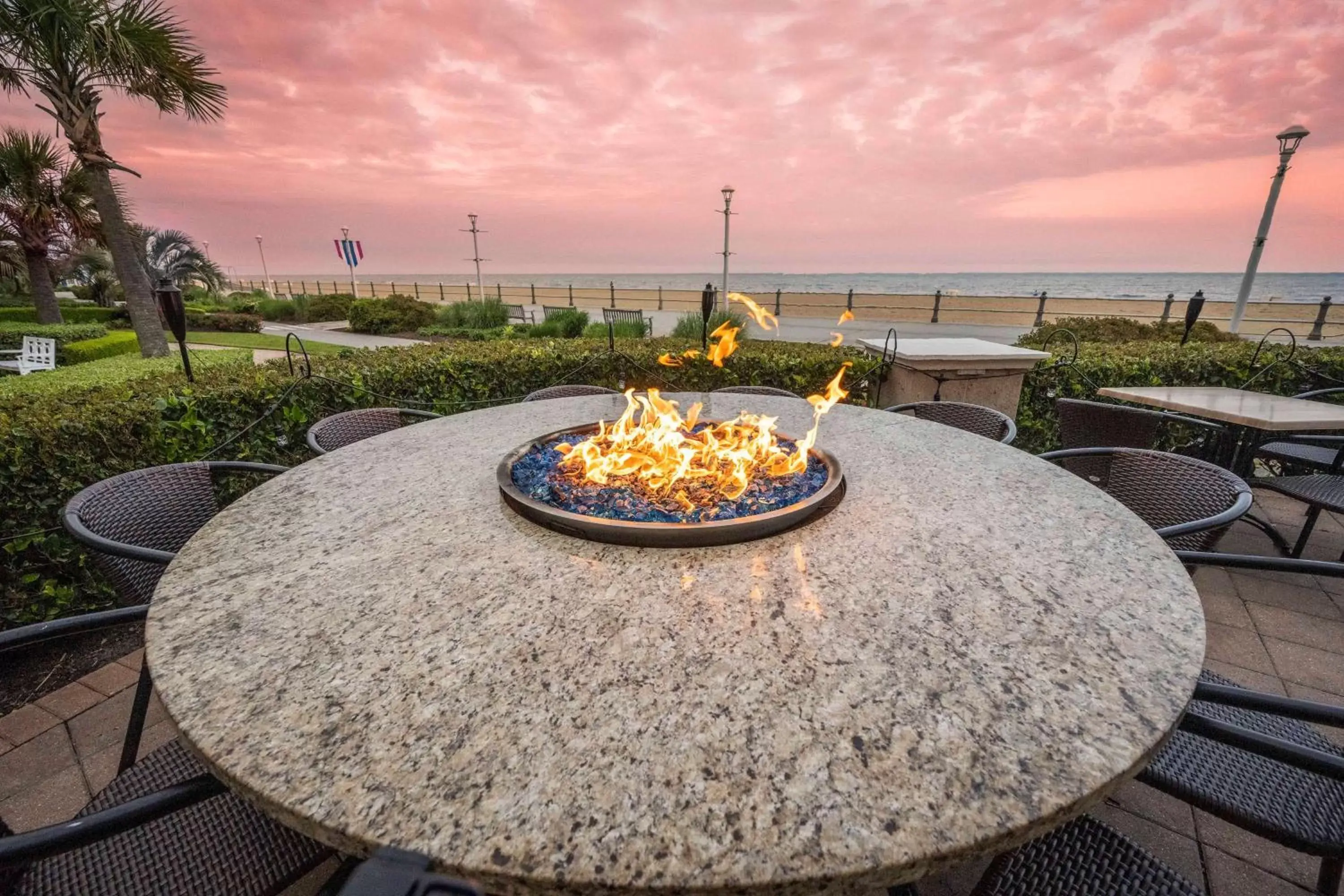 Patio in Hilton Vacation Club Oceanaire Virginia Beach