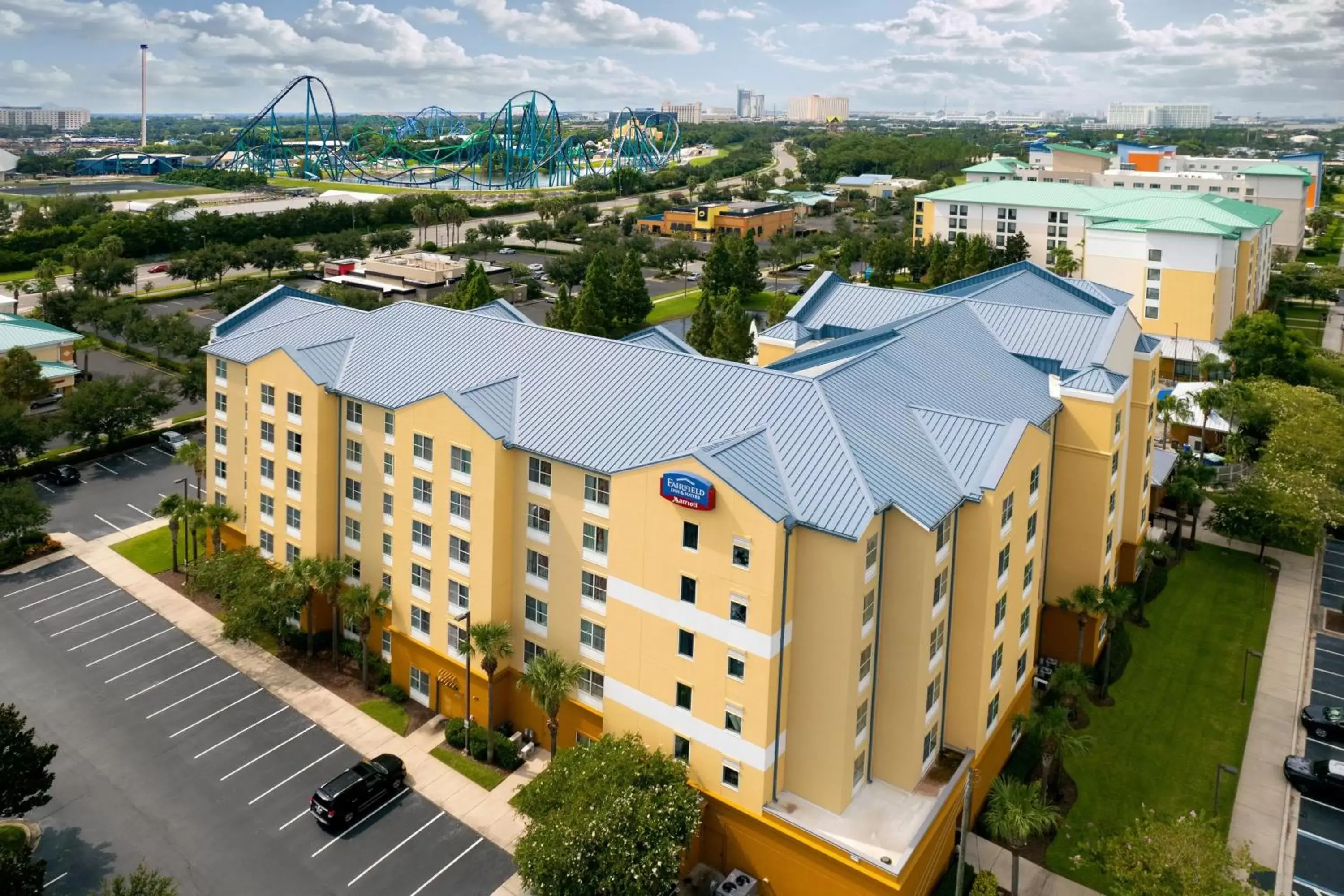 Property building, Bird's-eye View in Fairfield Inn Suites by Marriott Orlando At SeaWorld