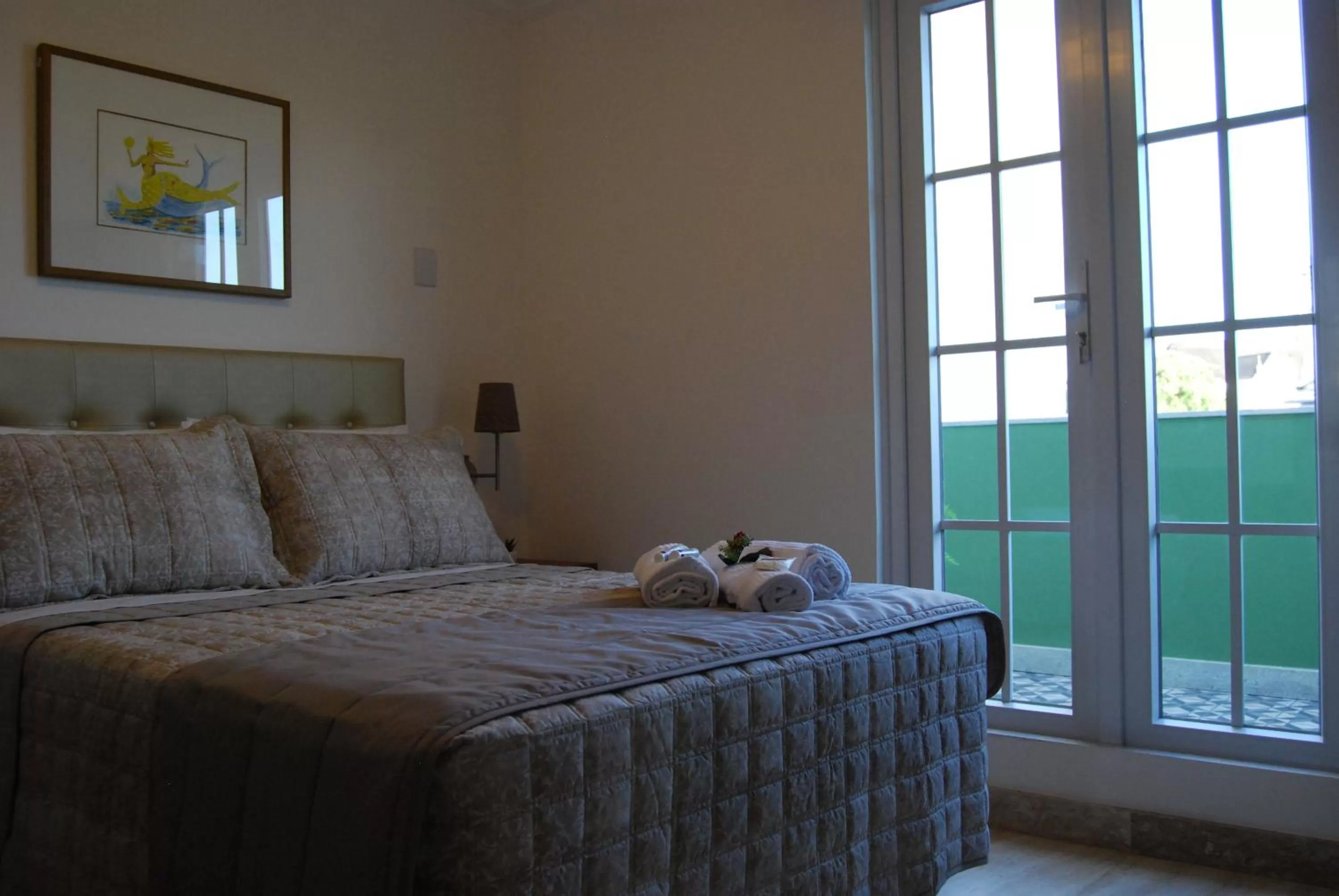 Balcony/Terrace, Bed in Pousada Bahia Pelô