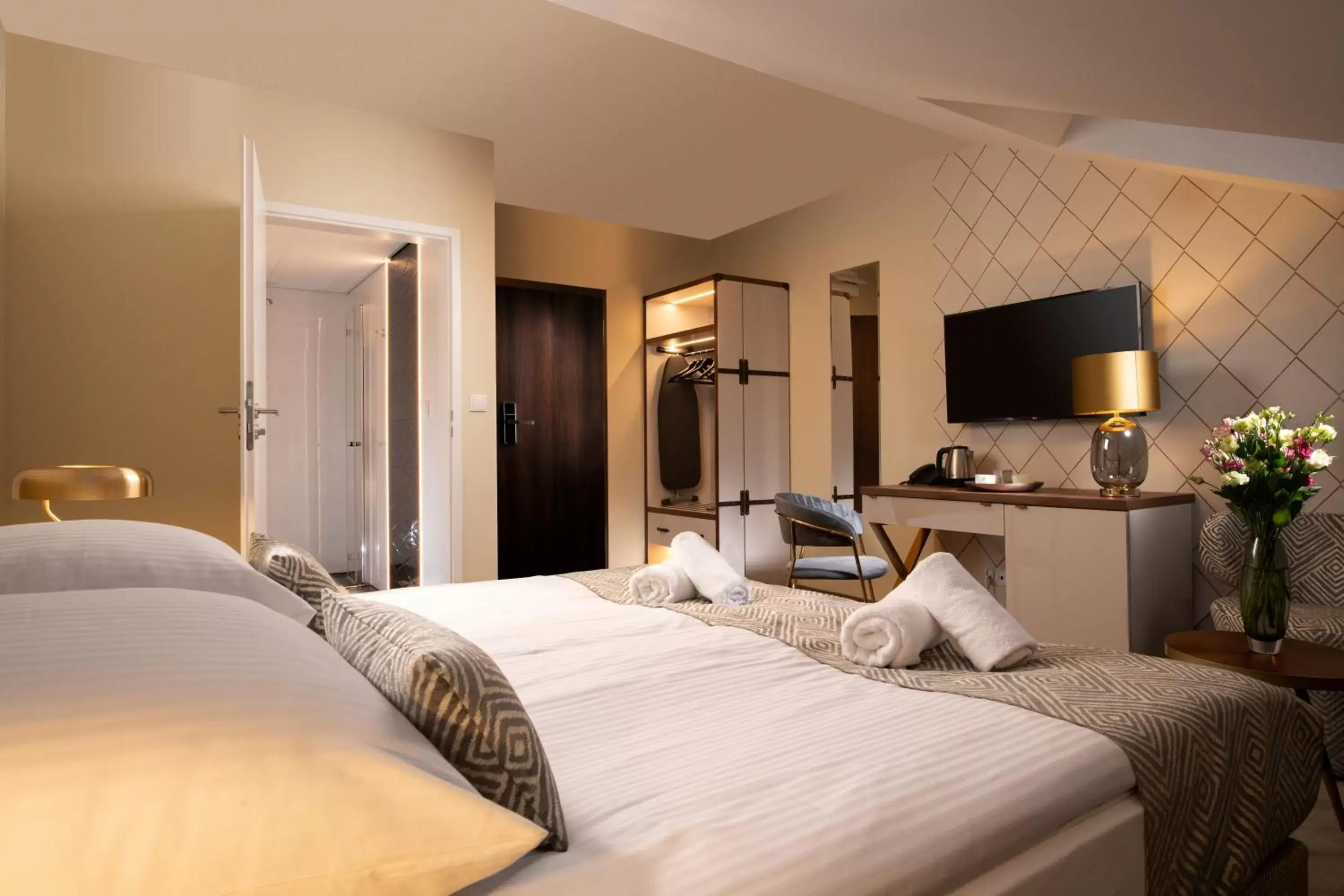 Bed in Xerion Hotel Bed in Xerion Hotel