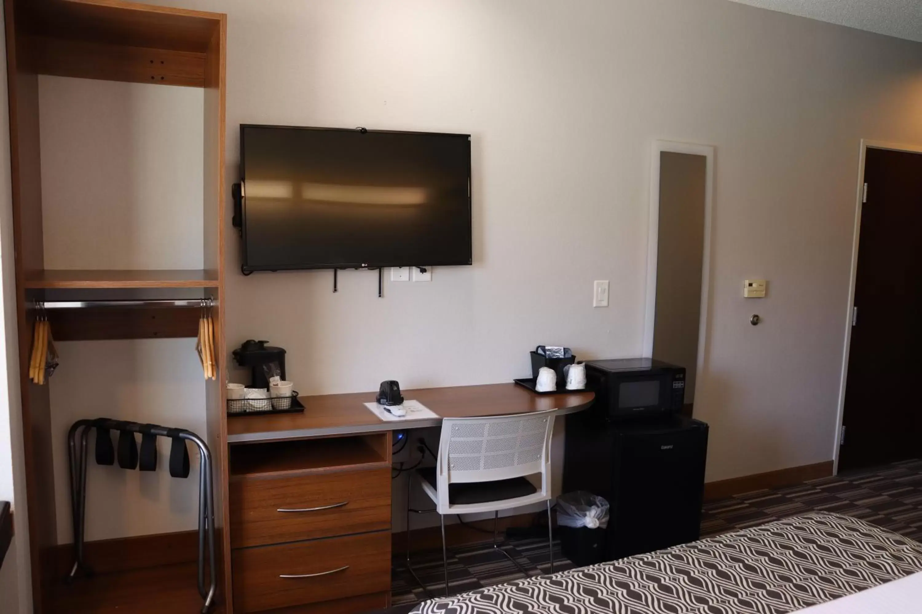 TV/Entertainment Center in Microtel Inn & Suites by Wyndham Columbus Near Fort Moore