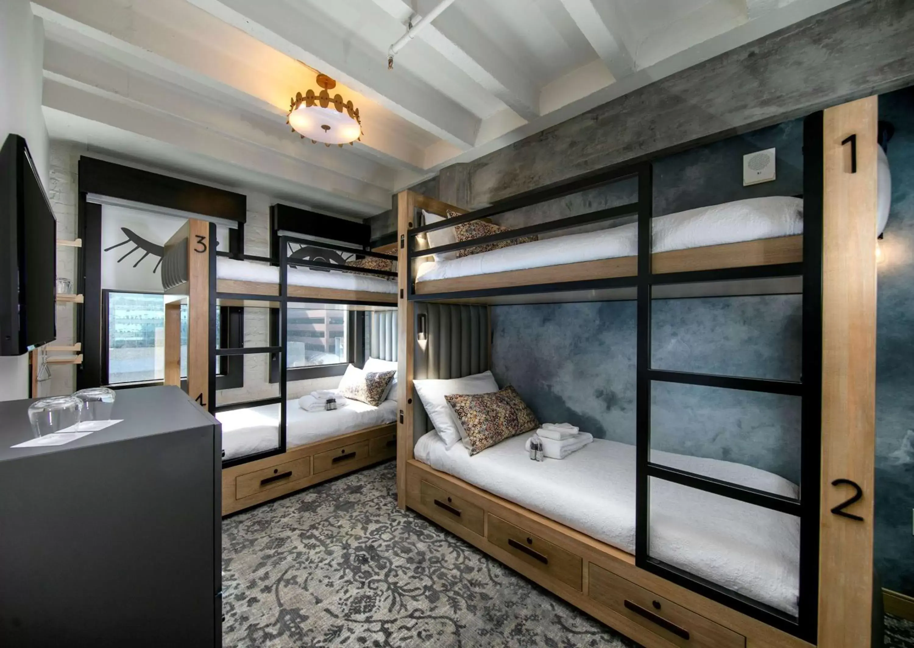Bed, Bunk Bed in The Wayfarer Downtown LA, Tapestry Collection by Hilton