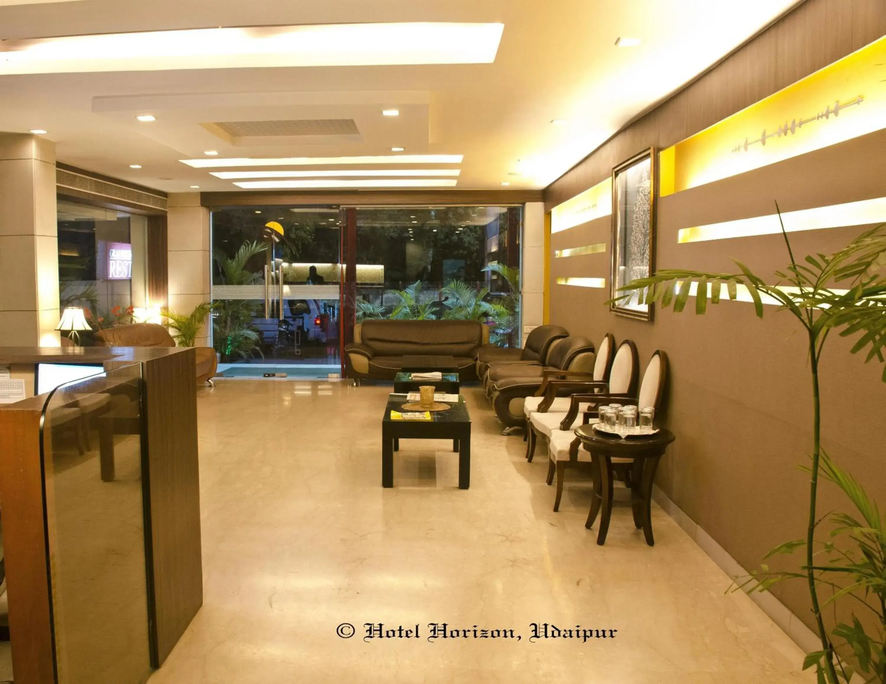 Lobby or reception in Hotel Horizon