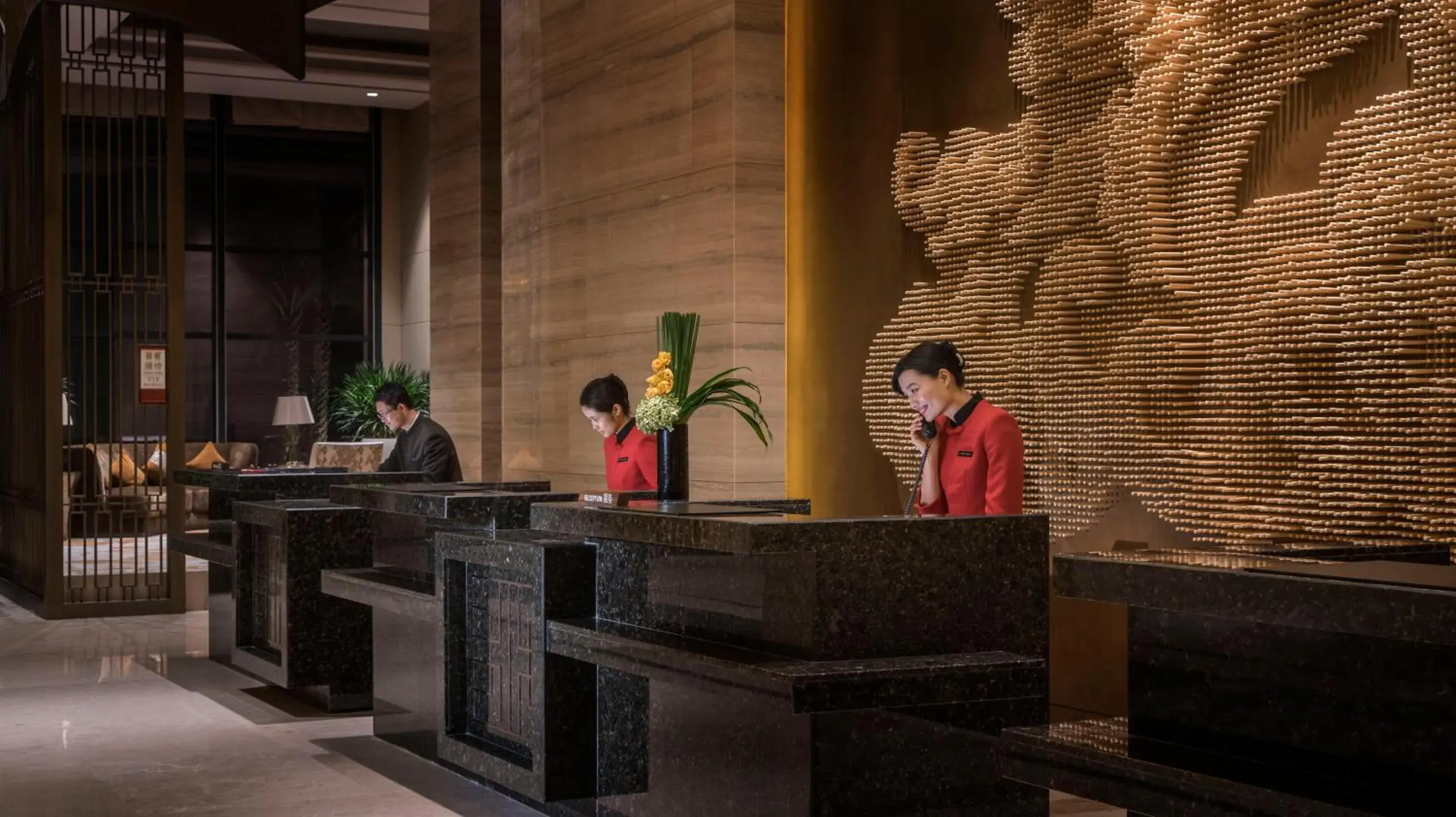 Property building, Lobby/Reception in HUALUXE Yangjiang City Center, an IHG Hotel