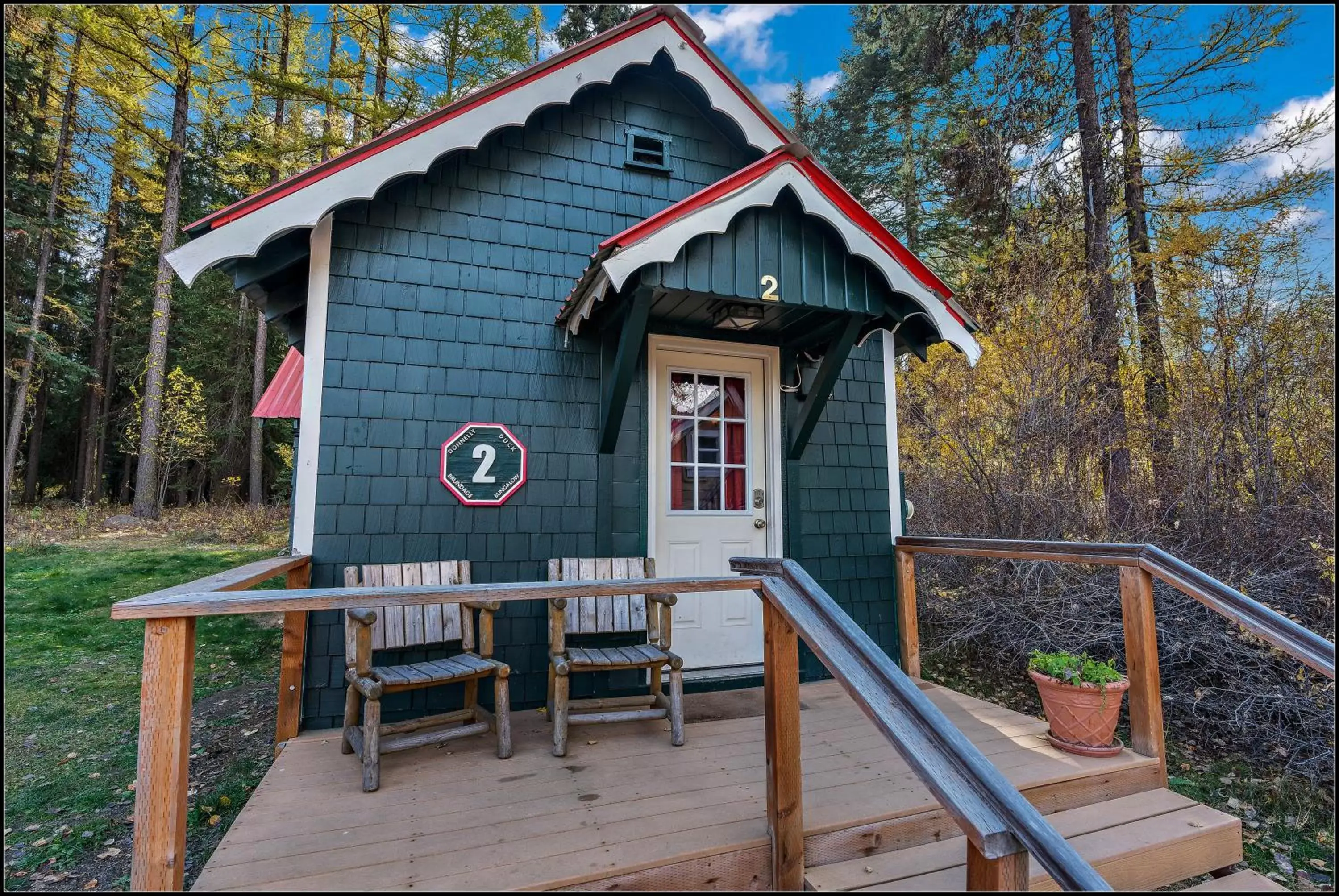 Patio in Brundage Bungalows