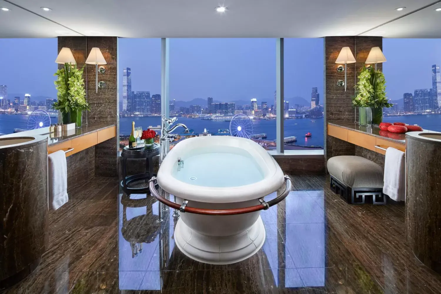 Bathroom in Mandarin Oriental Hong Kong