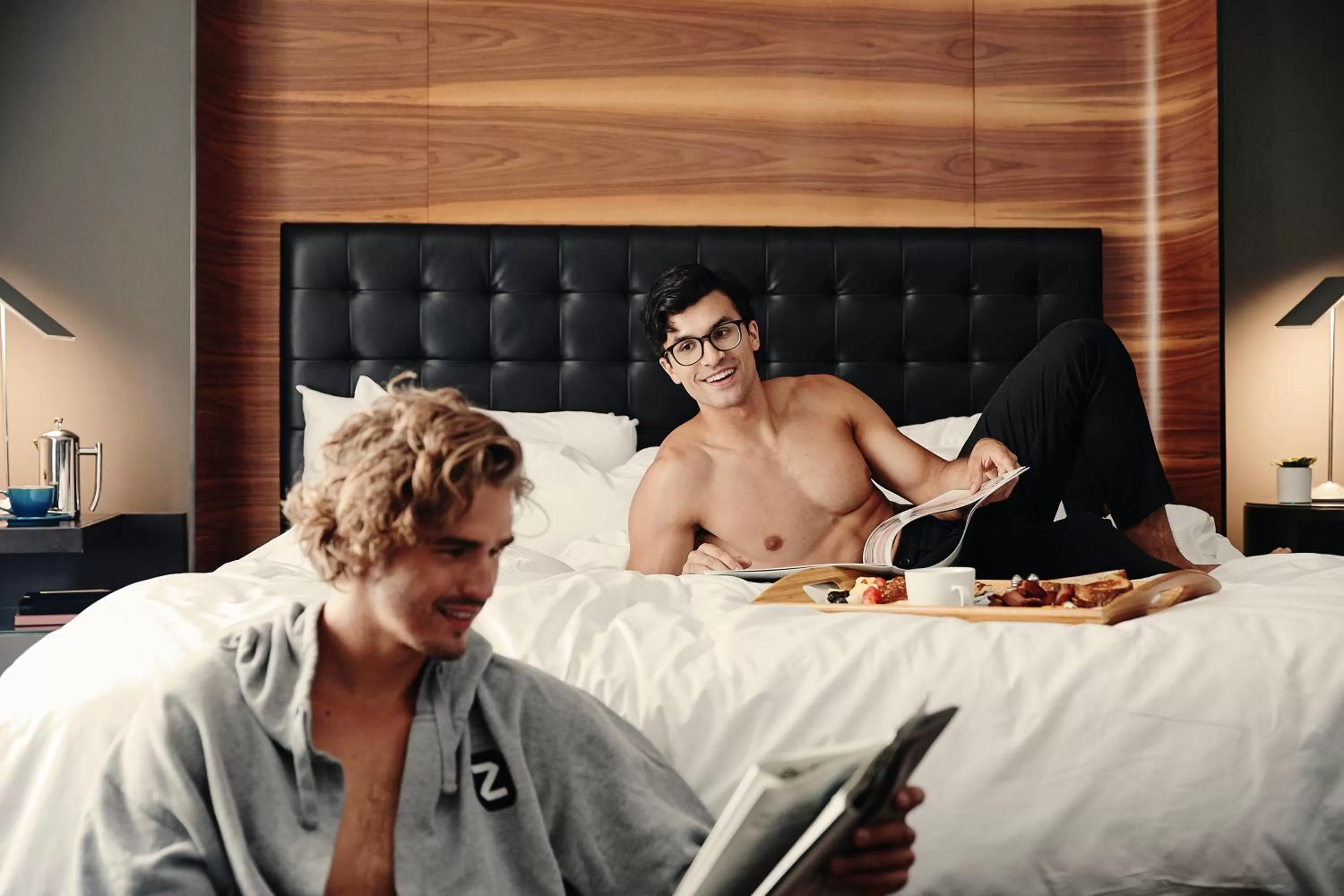 People, Bed in Hotel Zetta San Francisco