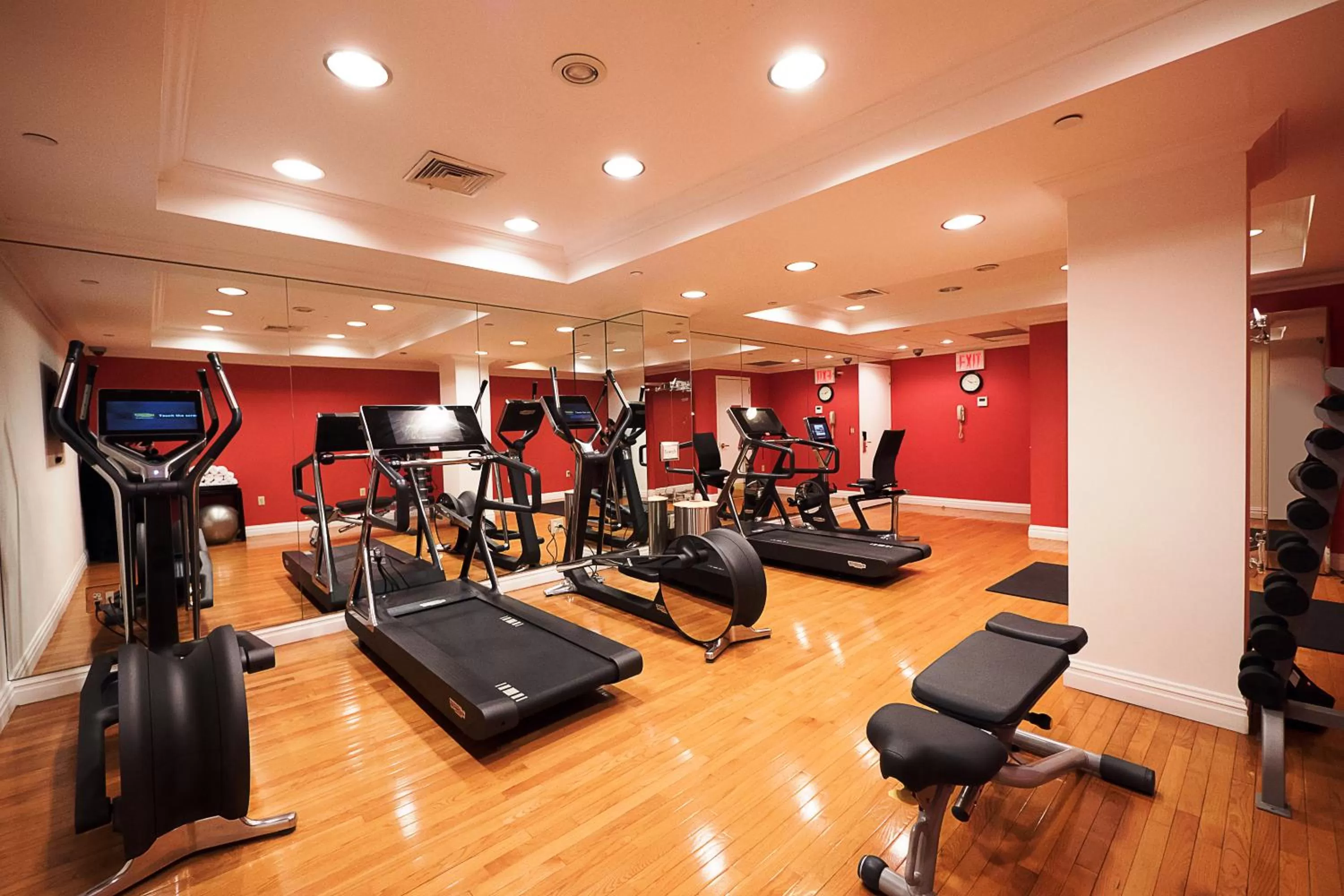 Fitness centre/facilities in The Michelangelo Hotel