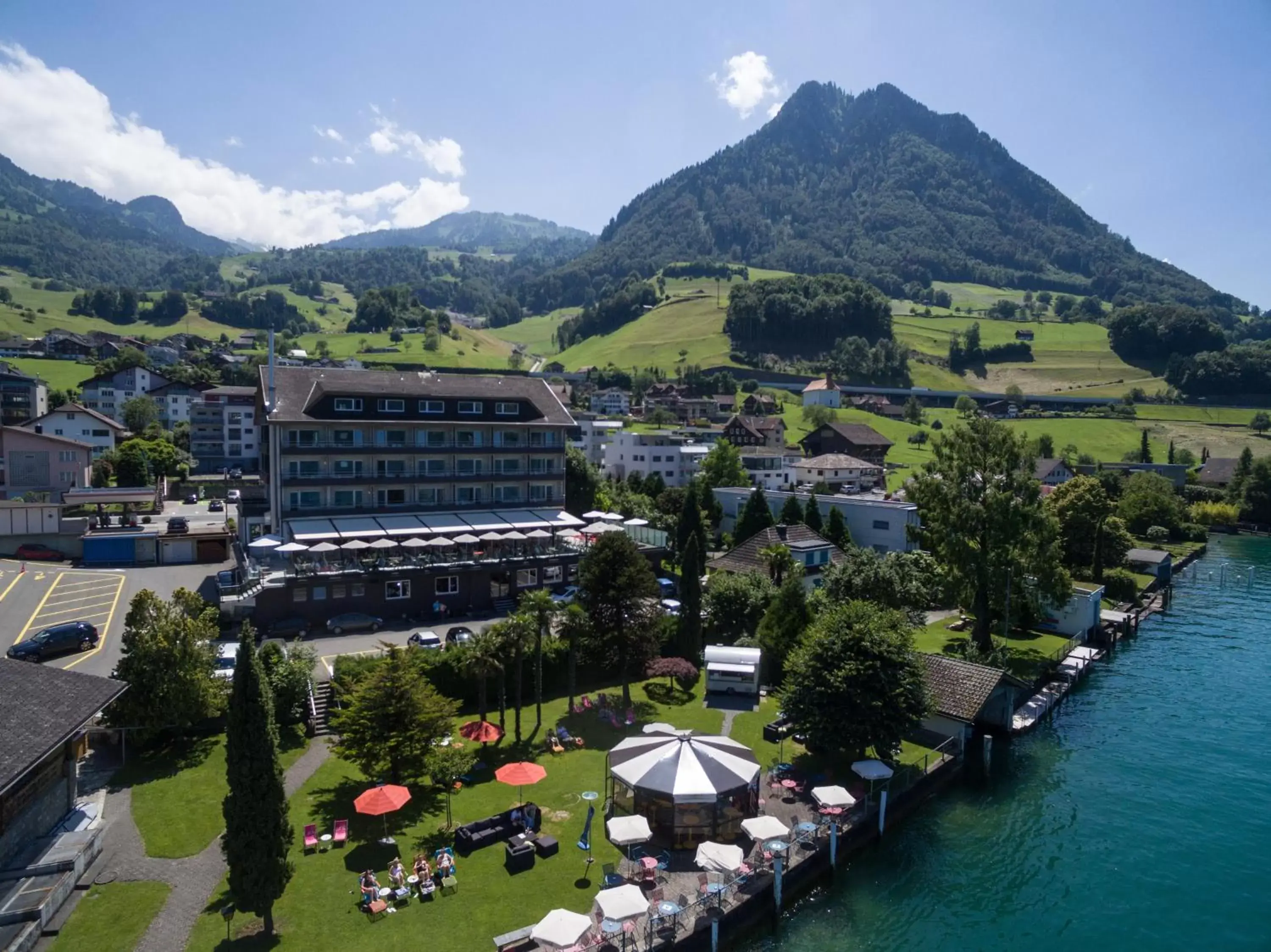 Bird's eye view, Bird's-eye View in Seerausch Swiss Quality Hotel