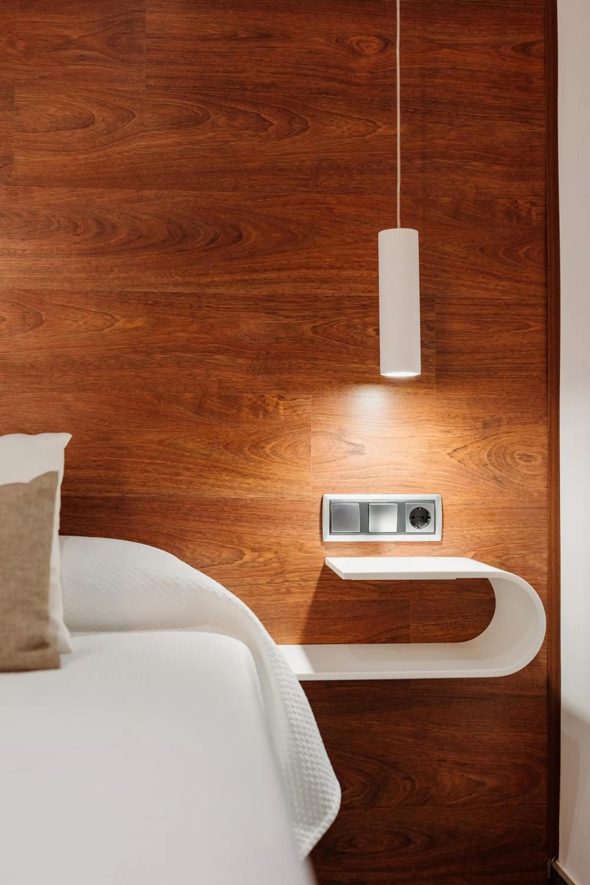 Bed in Hotel Los Delfines