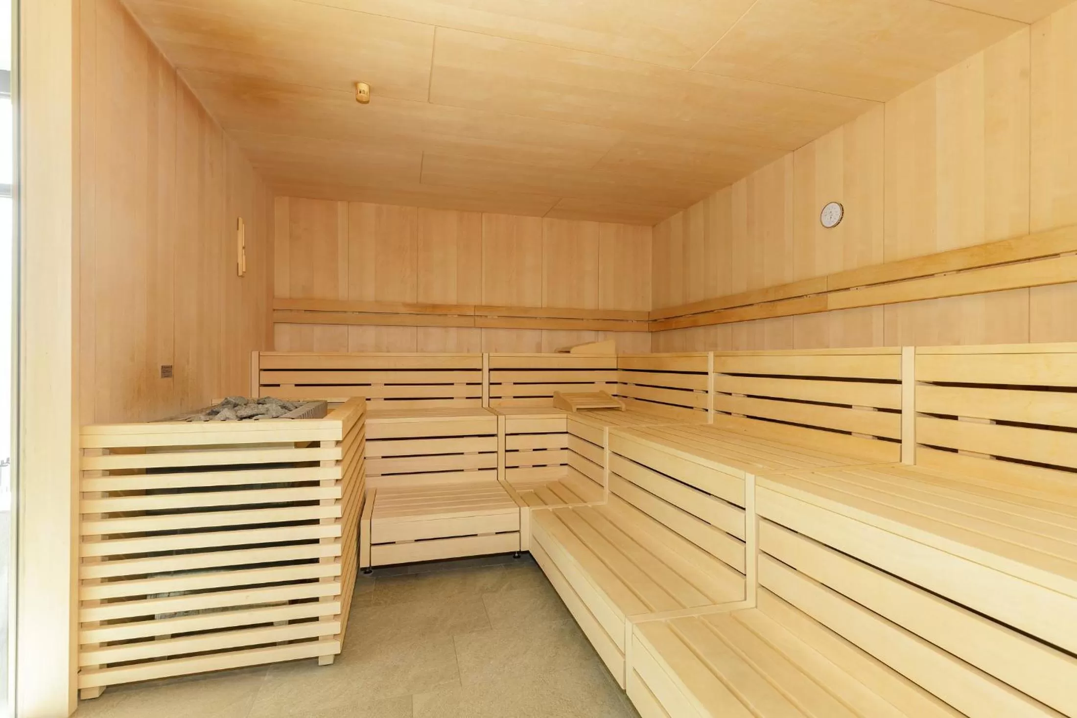 Sauna in Aparthotel Waterkant Suites - Fewos am Meer mit SPA