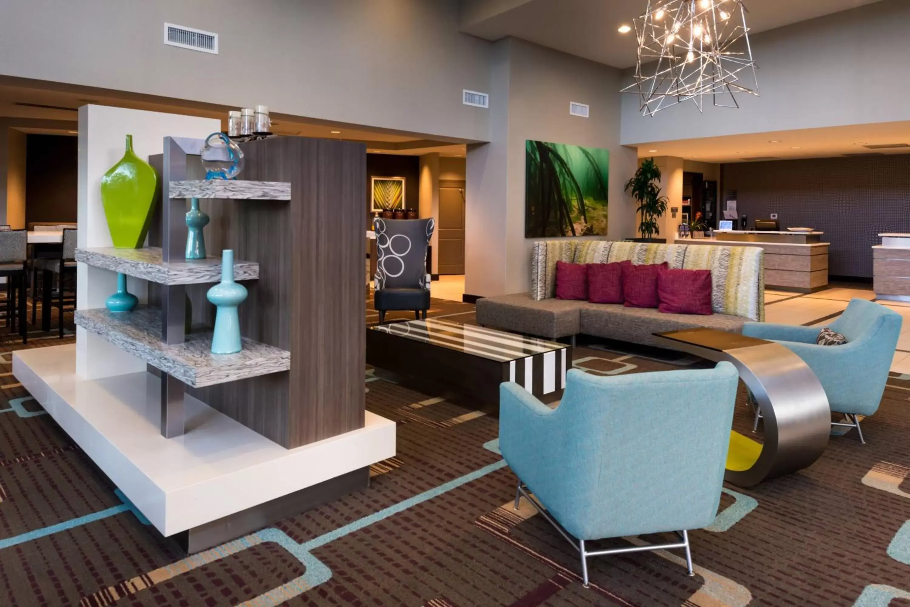 Lobby or reception, Lounge/Bar in Residence Inn by Marriott Miami West/FL Turnpike