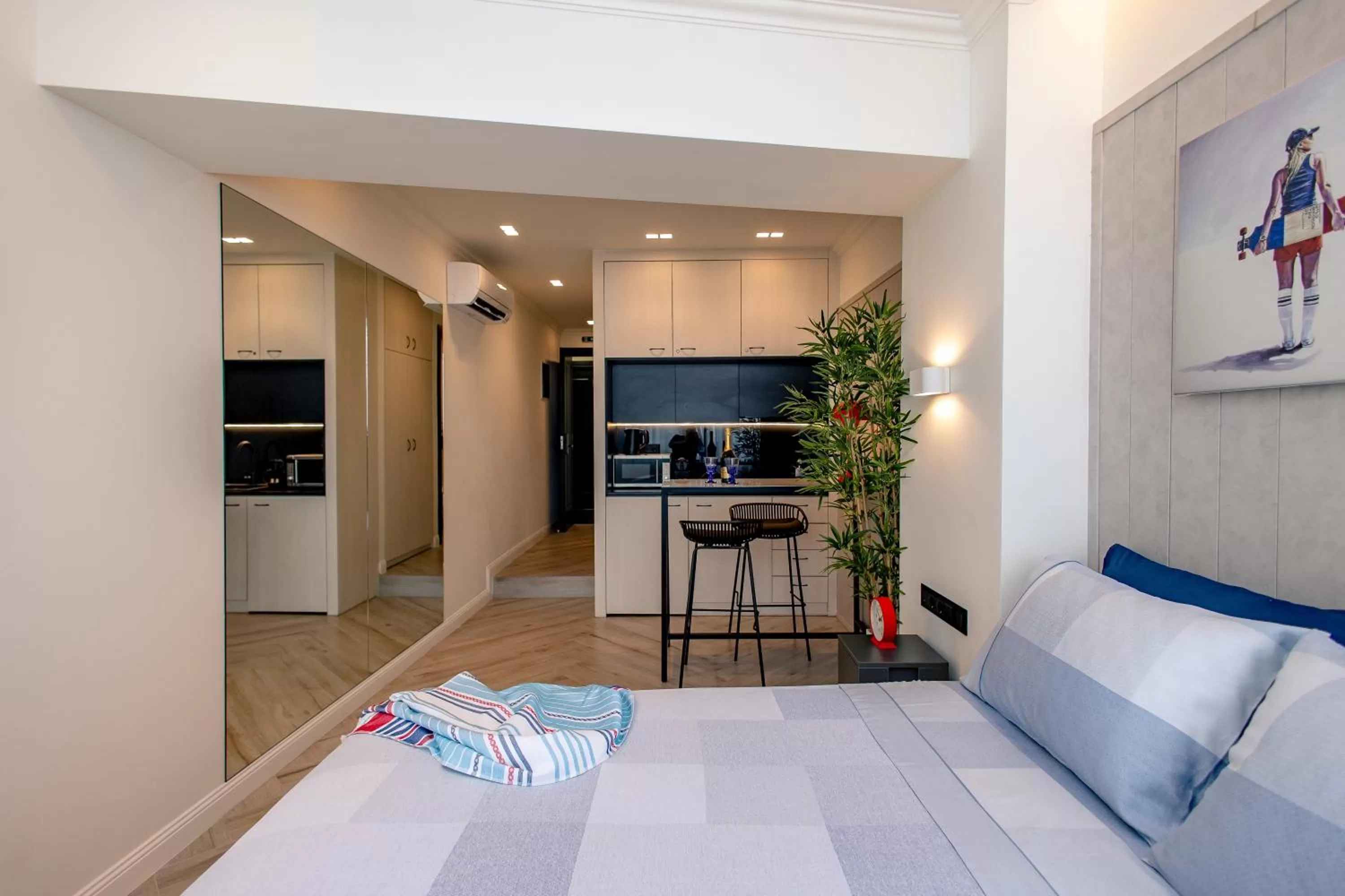 Bedroom in Triple A @ Trendy Psiri - Art & Nightlife