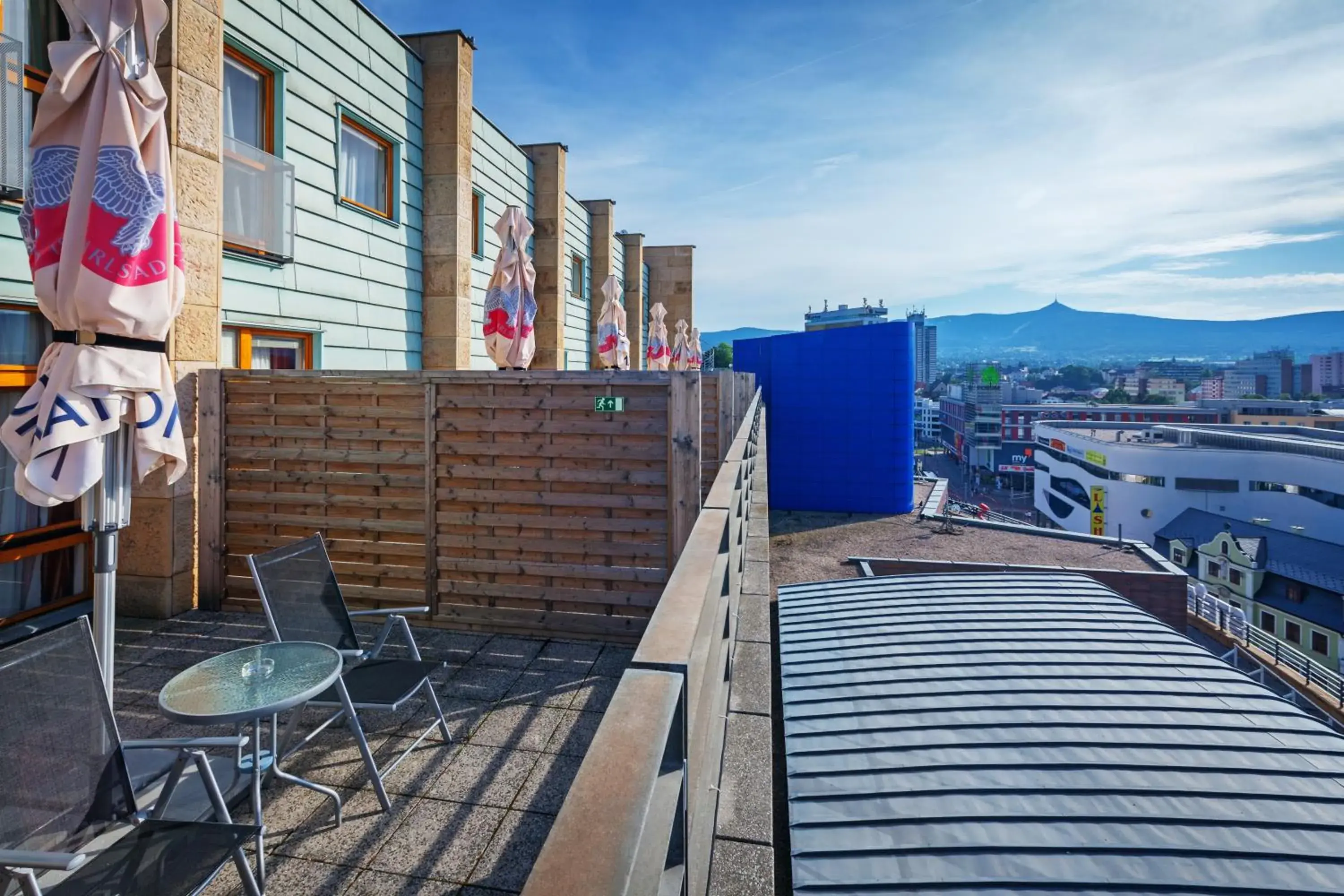 Balcony/Terrace in Pytloun City Boutique Hotel