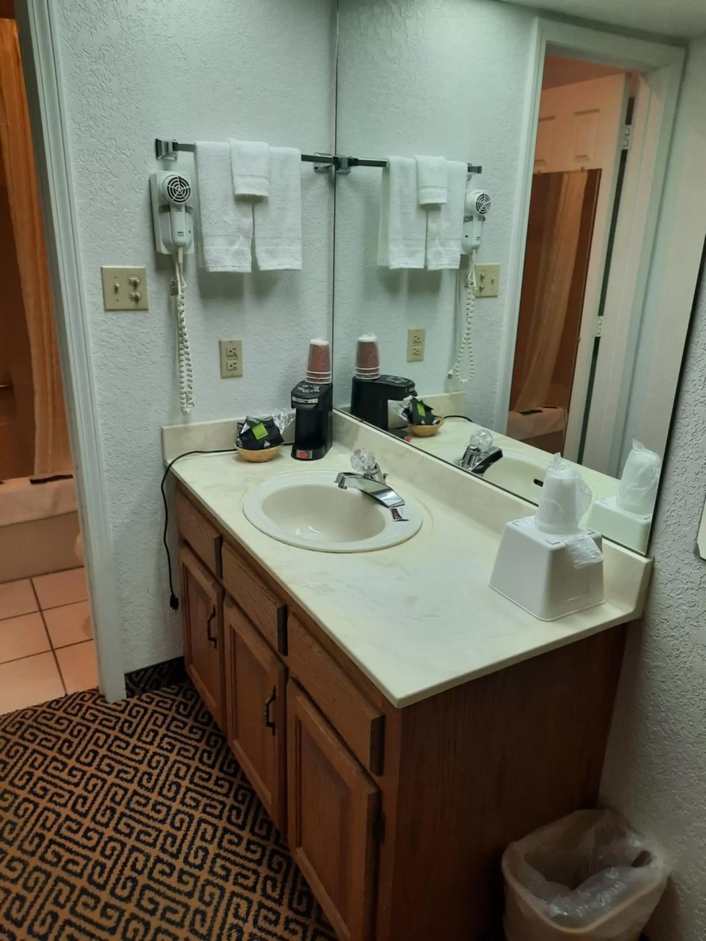 Bathroom in Blue Ribbon Inn and Suites