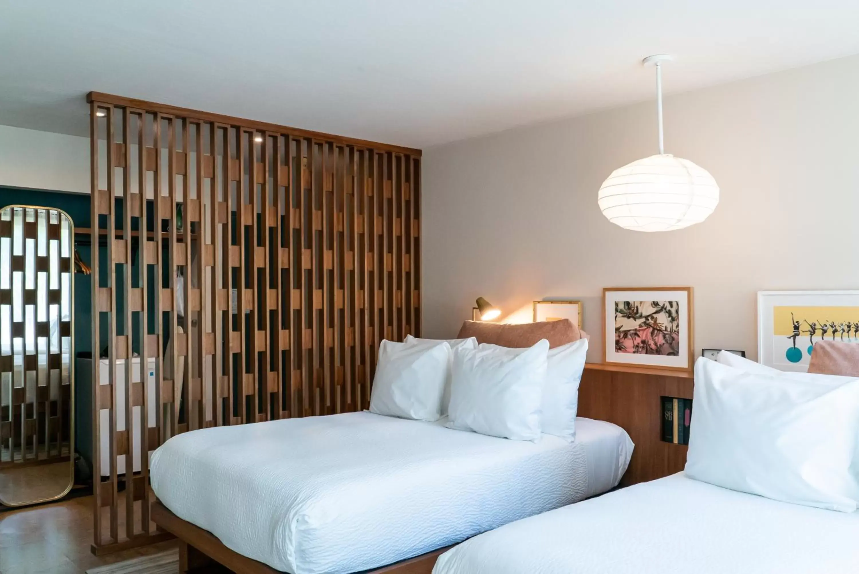 ADA Compliant Classic Two Double Beds with roll-in shower in Flamingo Resort & Spa Santa Rosa Sonoma, Tapestry by Hilton ADA Compliant Classic Two Double Beds with roll-in shower in Flamingo Resort & Spa Santa Rosa Sonoma, Tapestry by Hilton