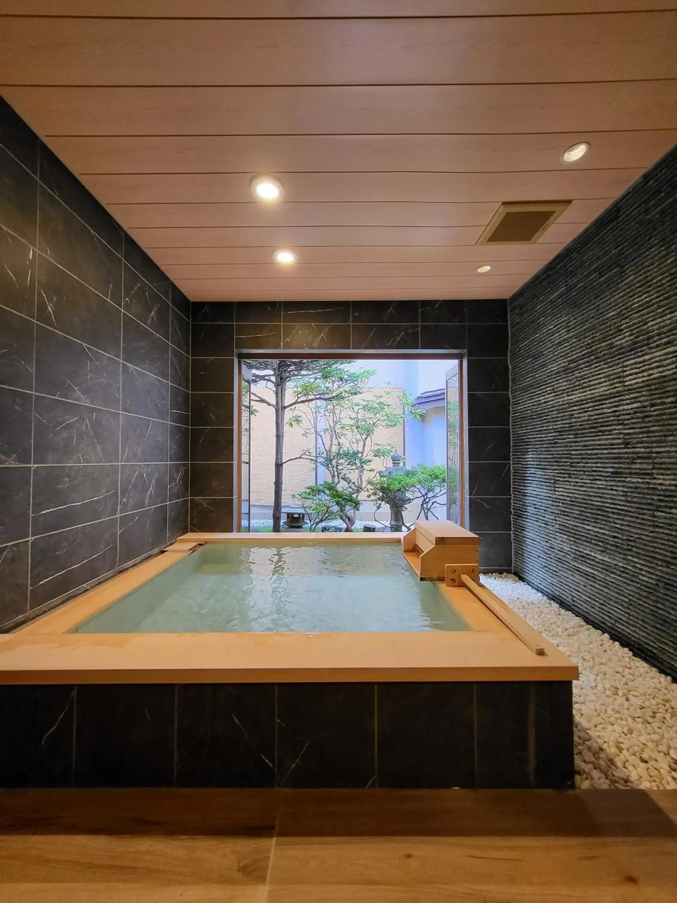 Open Air Bath, Swimming Pool in Wakamatsu Hot Spring Resort