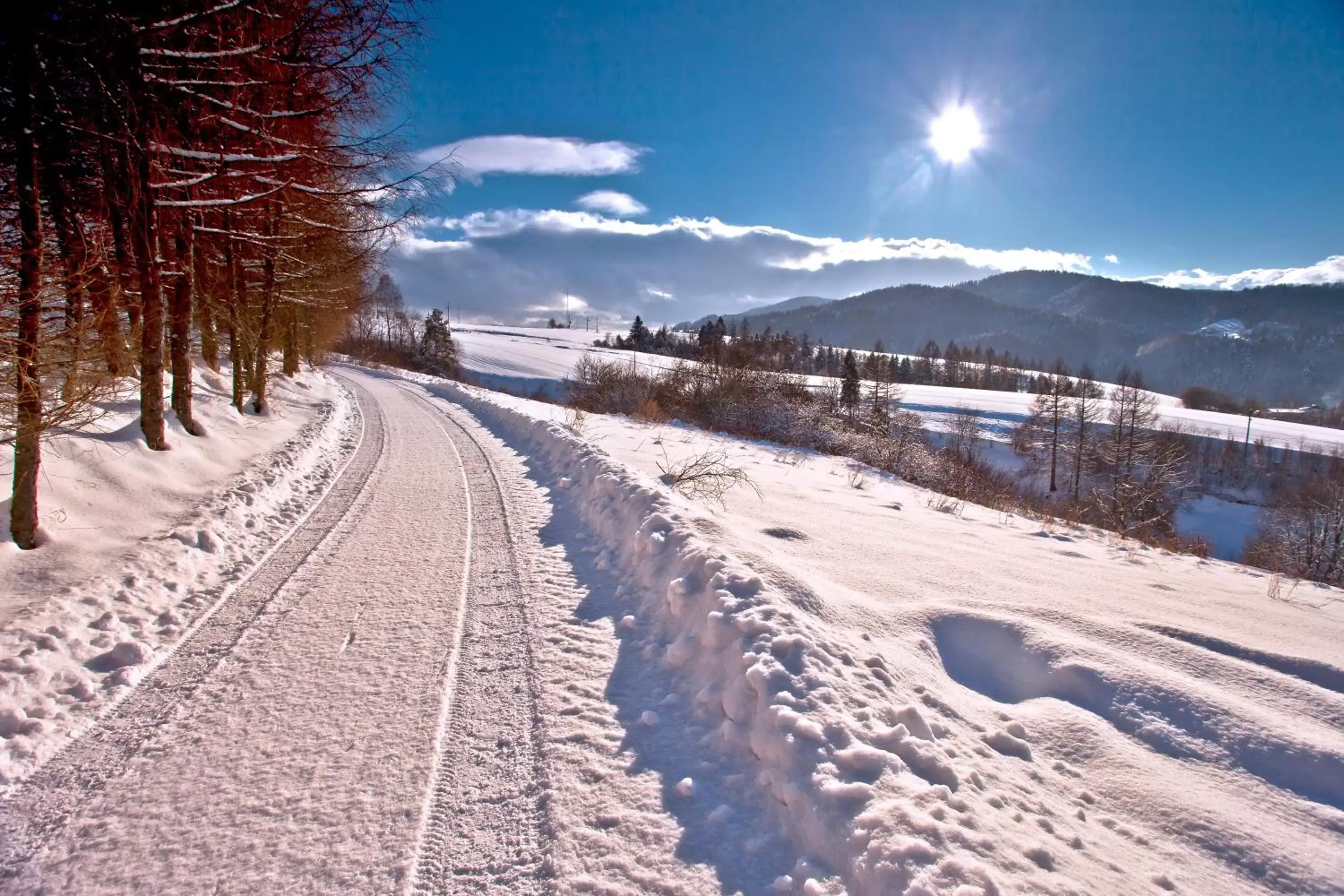 Natural landscape, Winter in Hotel Klimek Spa