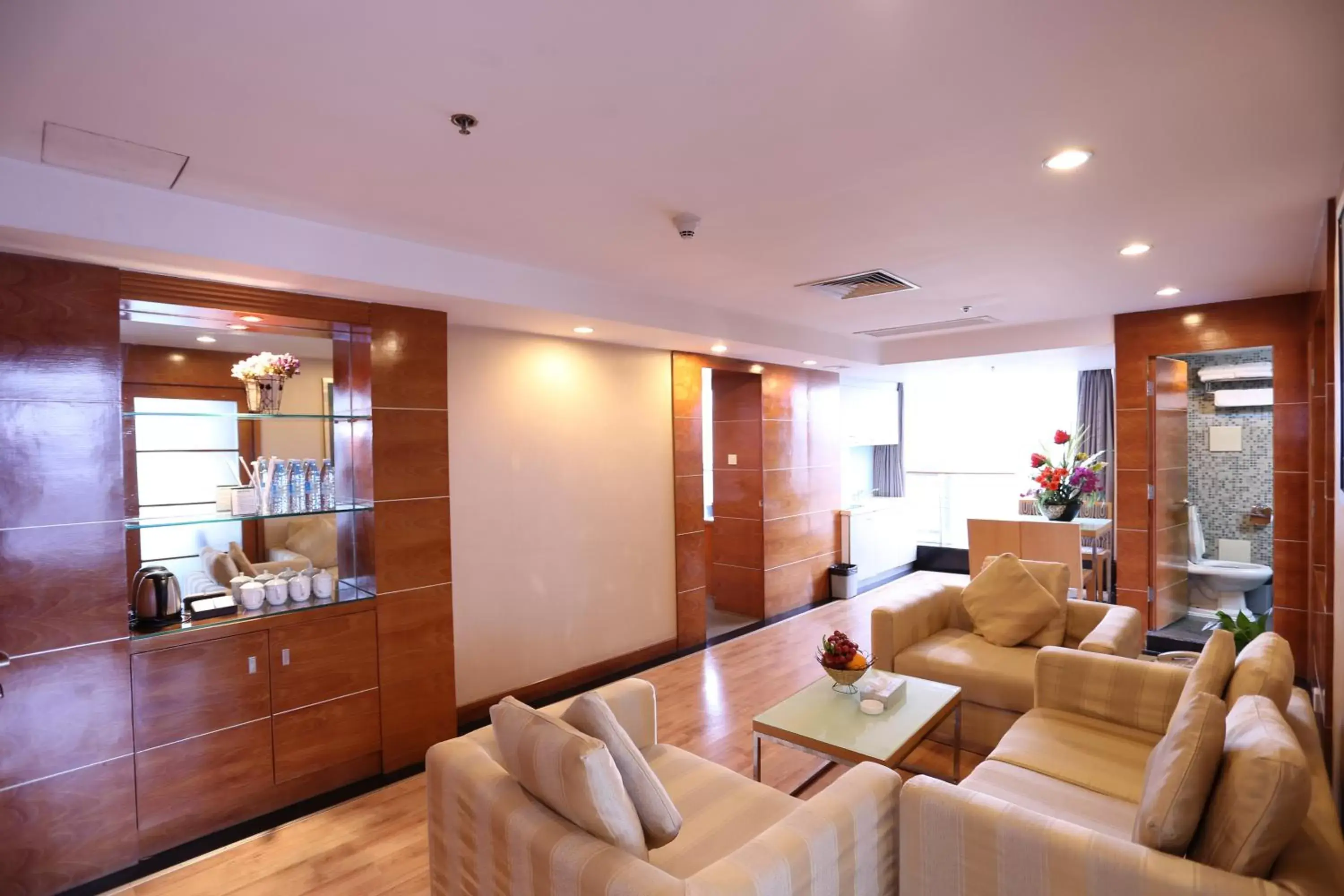 Living room in Yihe Hotel Ouzhuang