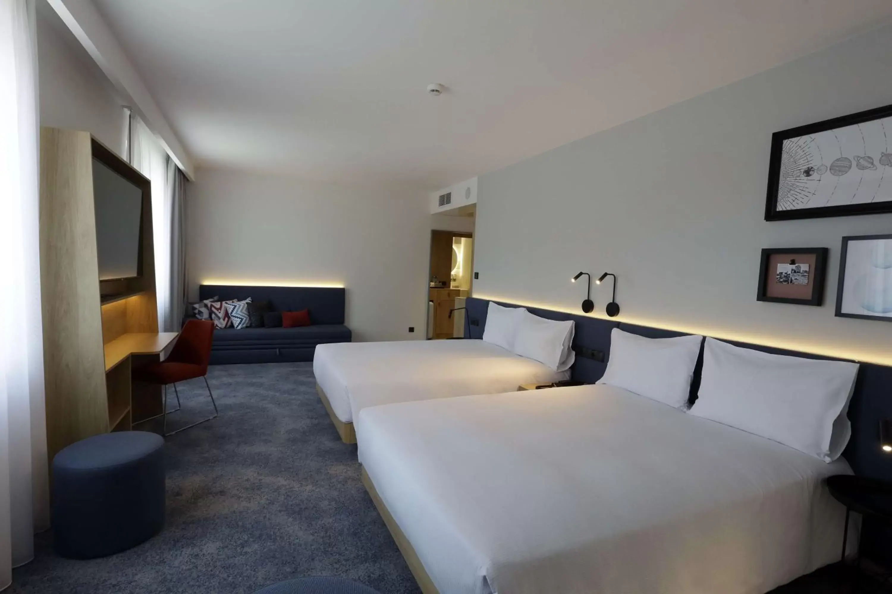 Bedroom, Bed in Hampton By Hilton Olsztyn
