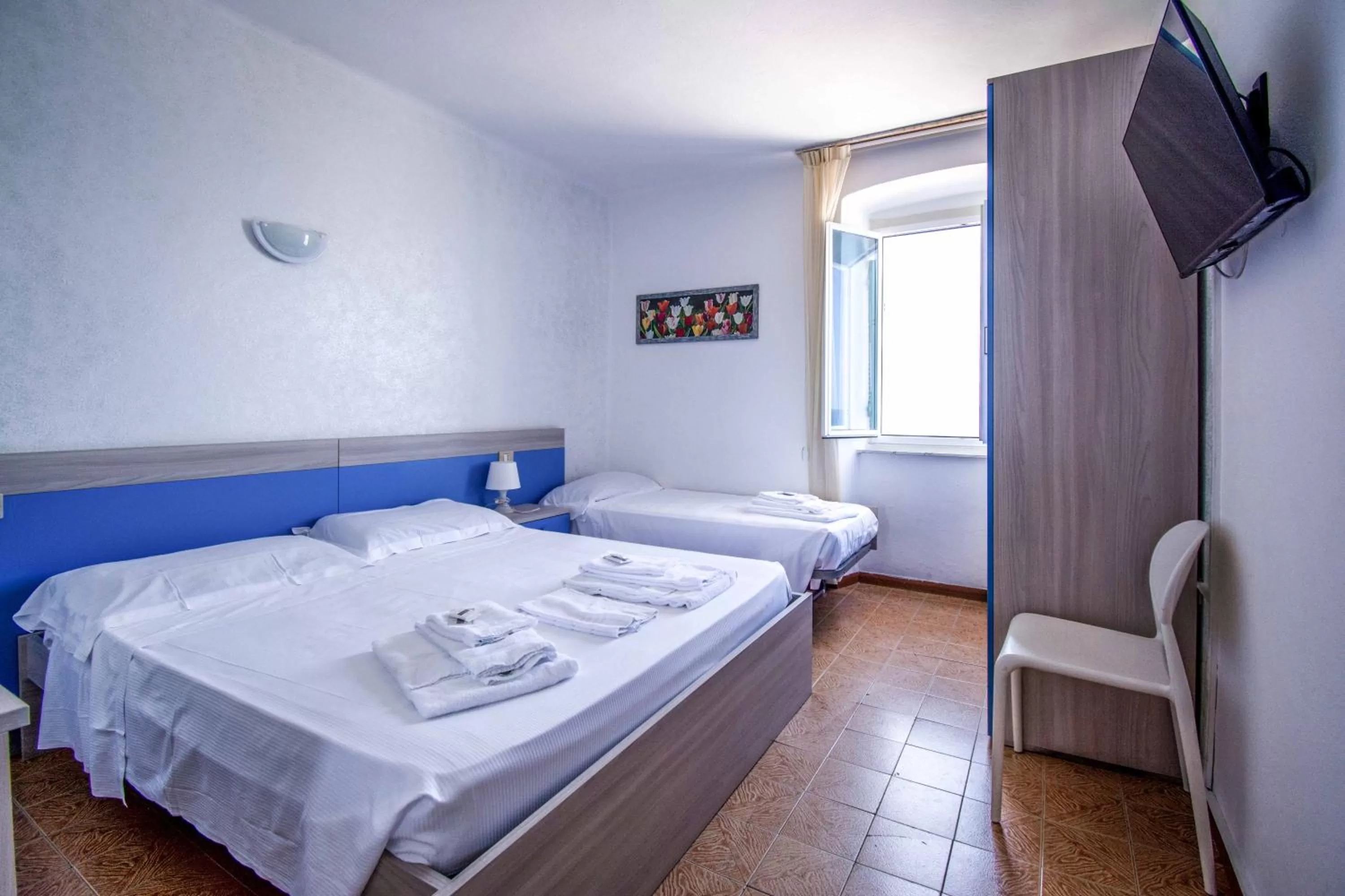 Bed in Hotel San Pietro Chiavari