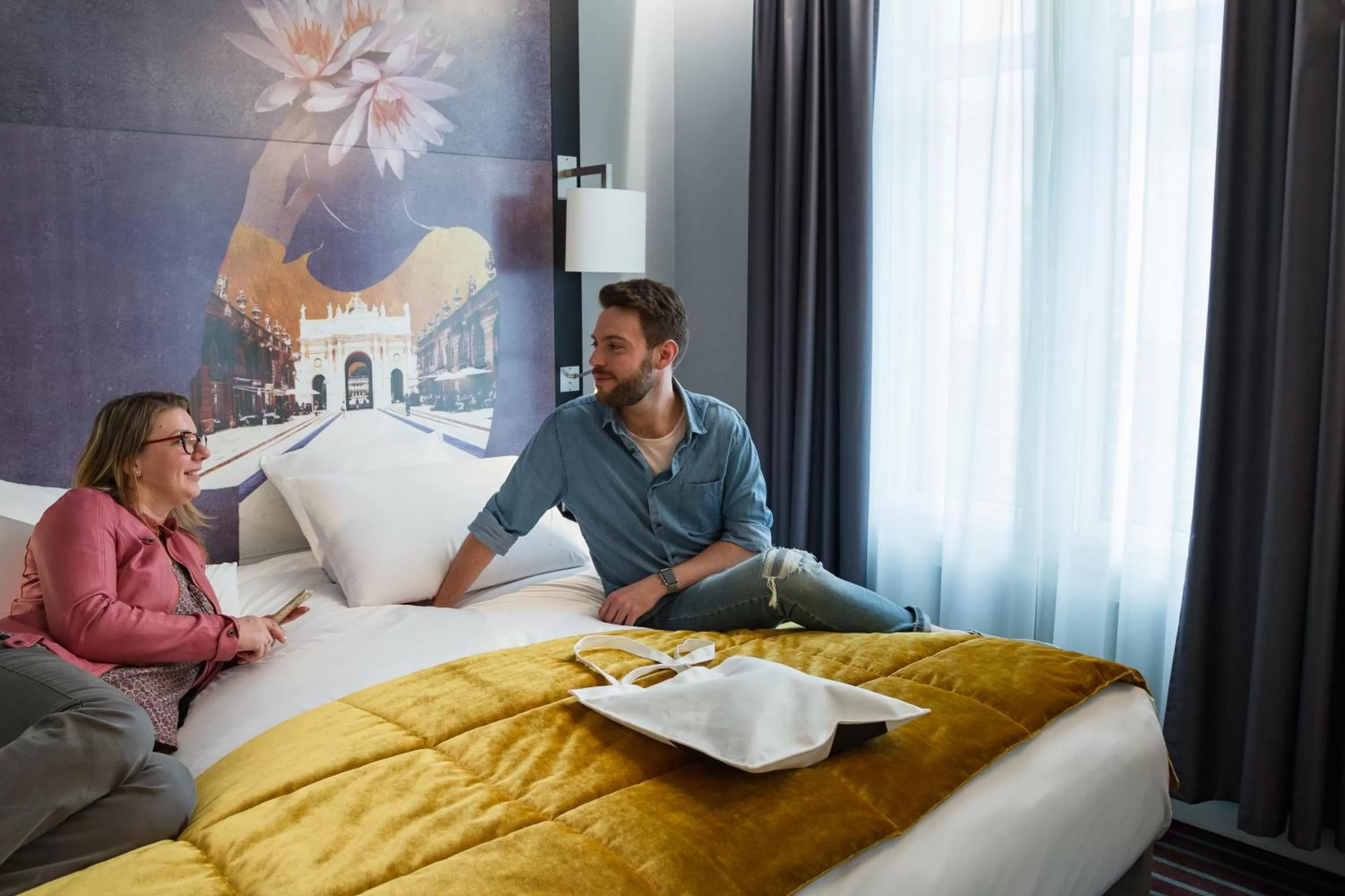 Bed in Mercure Nancy Centre Place Stanislas