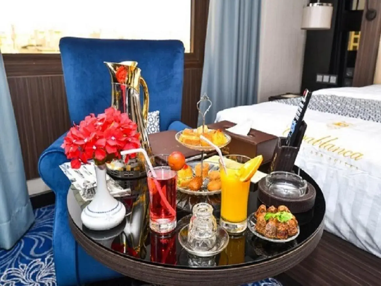 Food and drinks, Bed in Casablanca Hotel Jeddah Food and drinks, Bed in Casablanca Hotel Jeddah