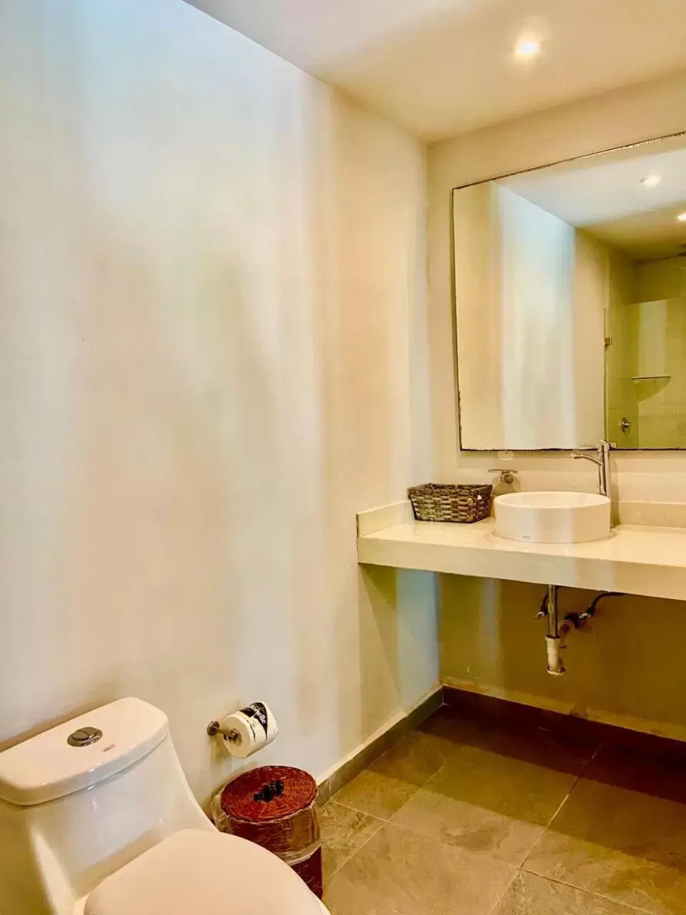 Bathroom in Playa Canek Beachfront Eco Hotel