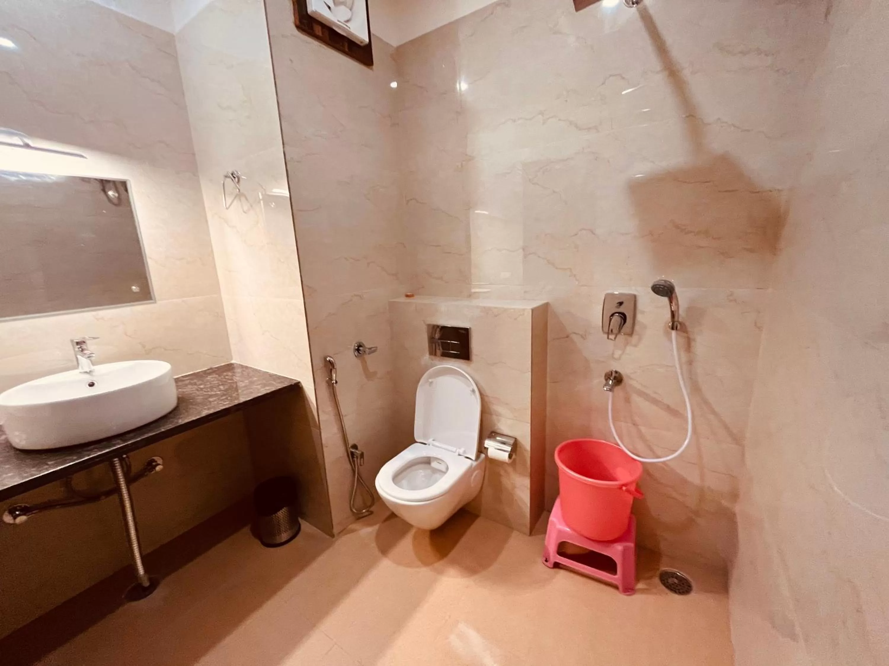 Bathroom in Hotel Gange, Haridwar