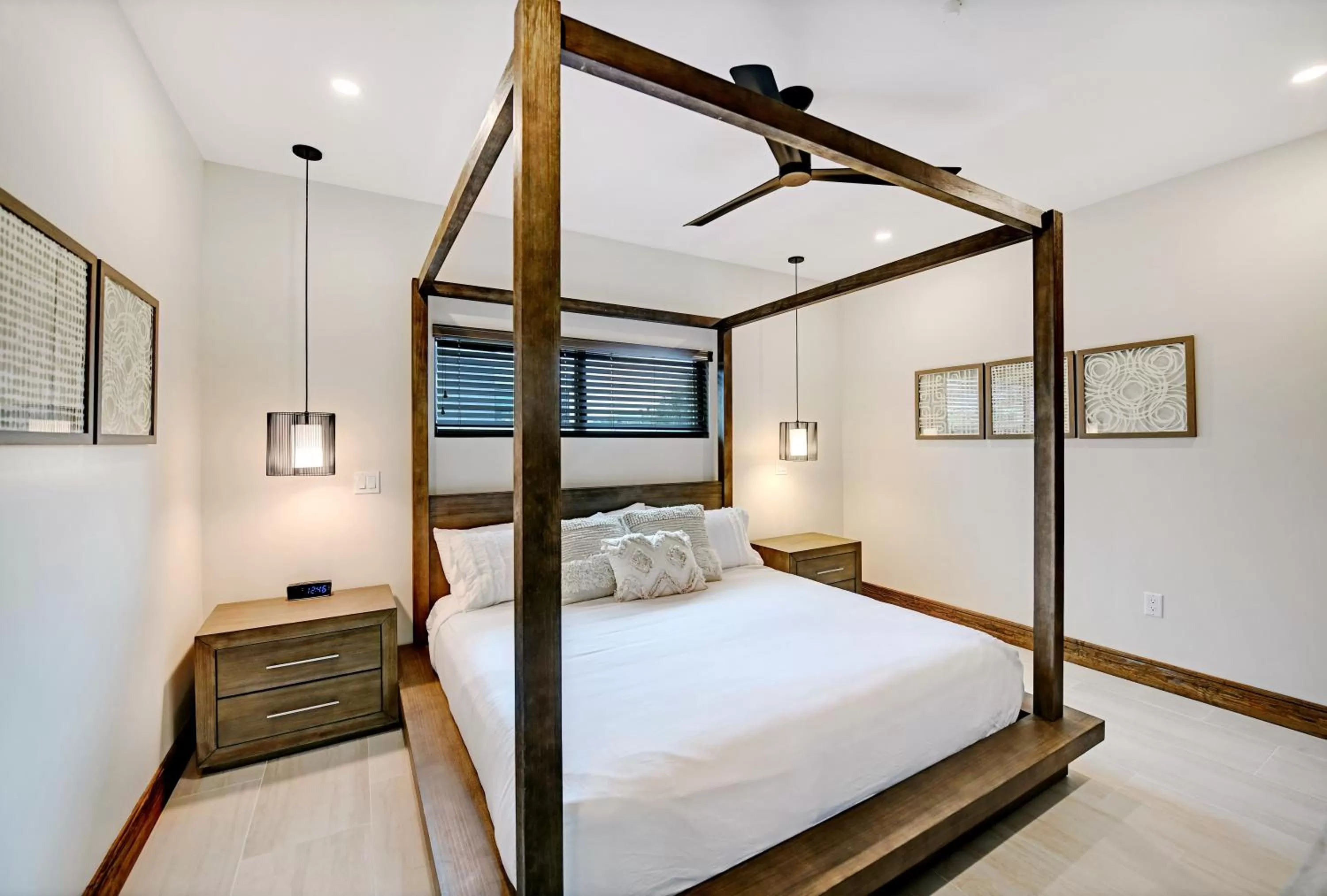 Bed in Bali Hai Beachfront Resort and Spa