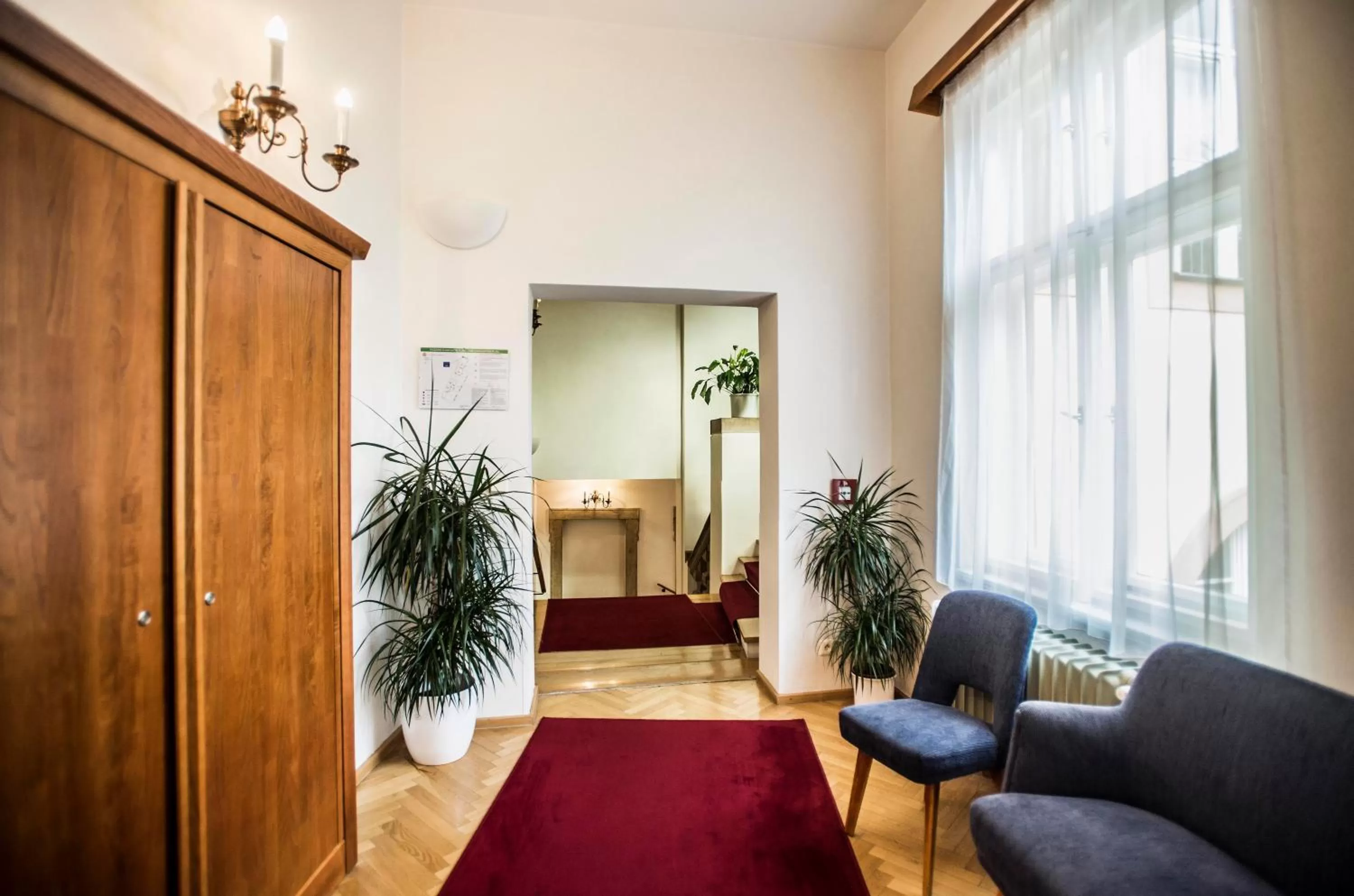 Seating area in Opitzův dům