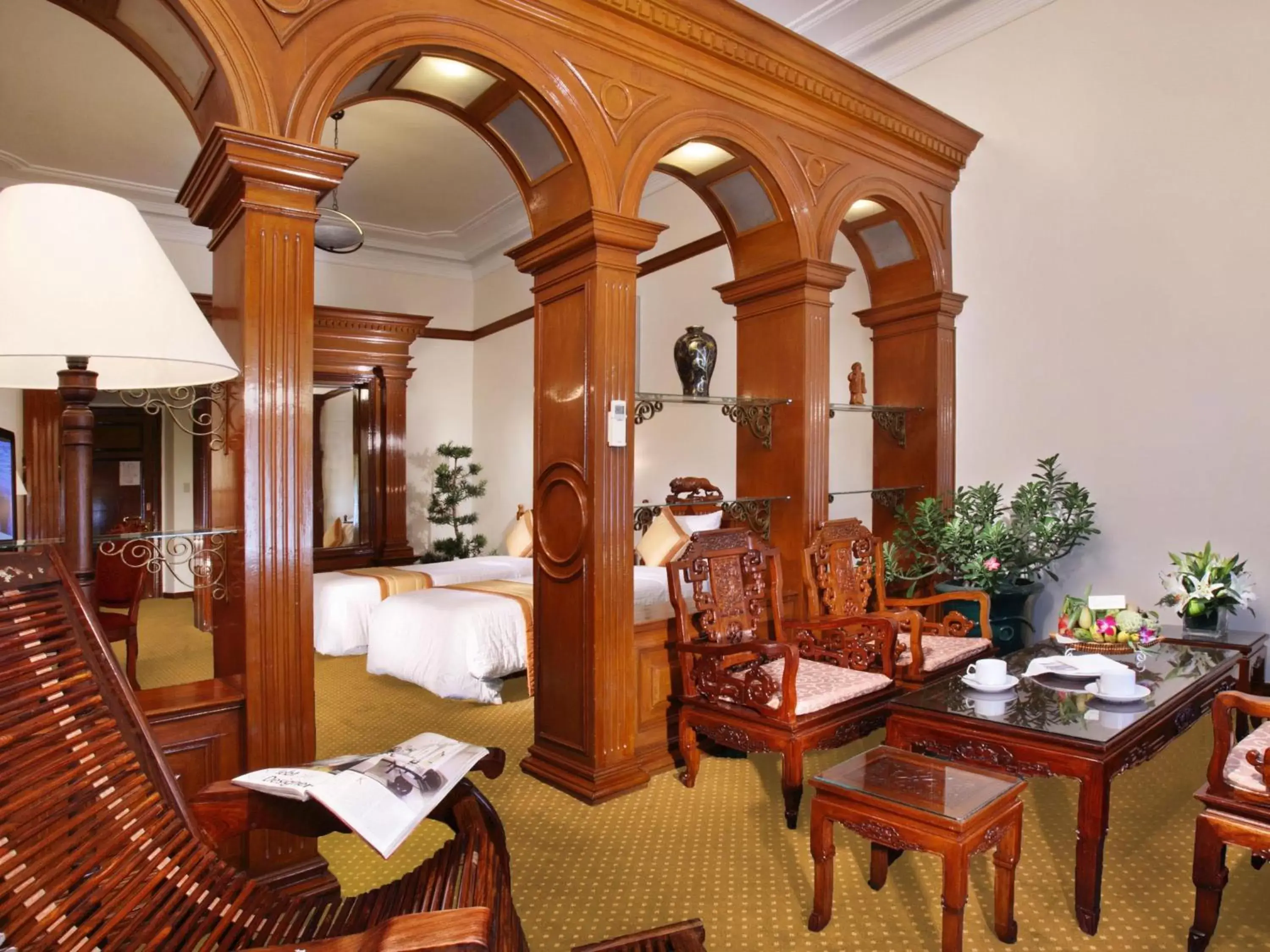 Living room in Hotel Continental Saigon