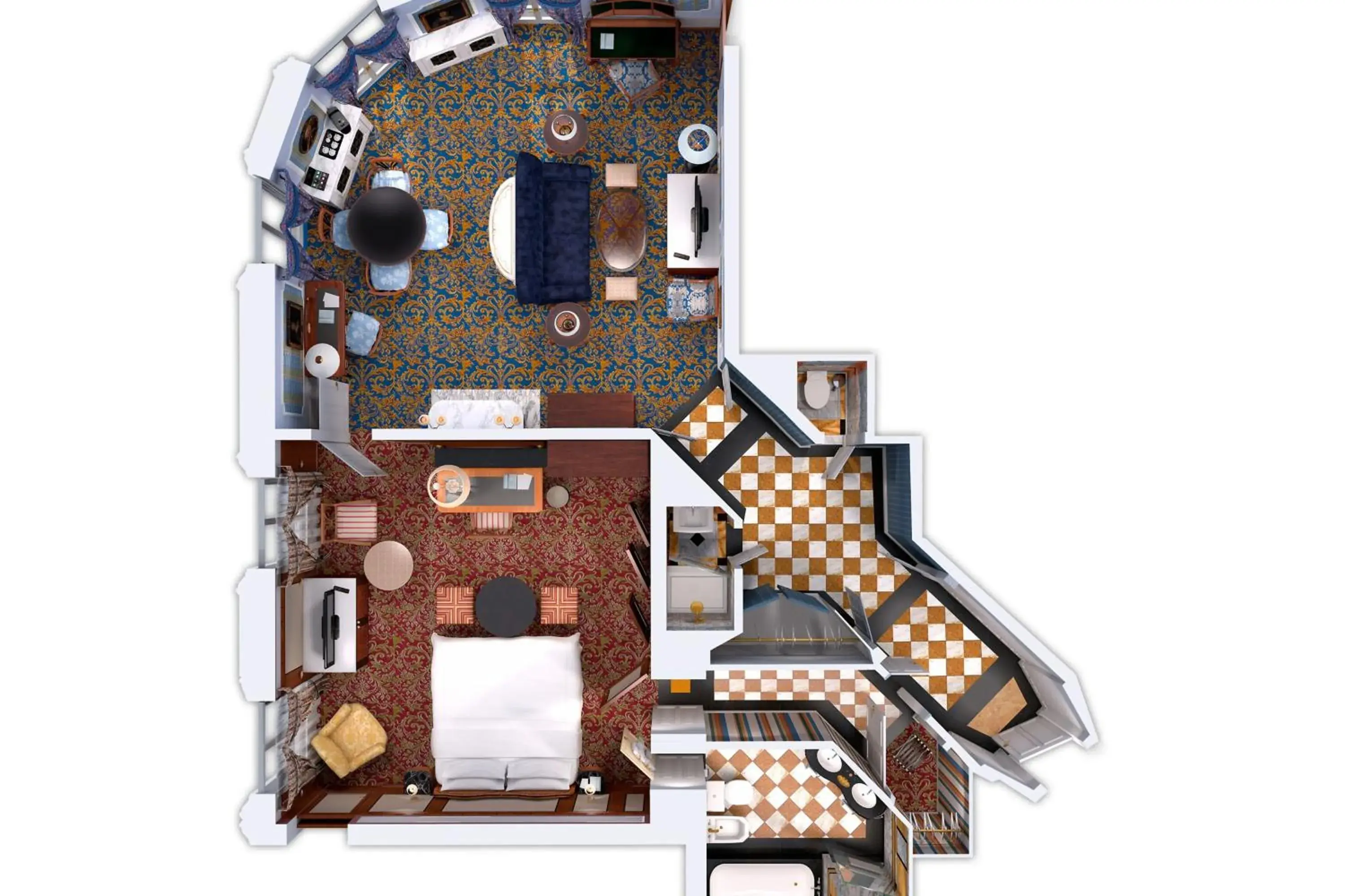 Photo of the whole room, Floor Plan in Hotel Bristol, a Luxury Collection Hotel, Vienna