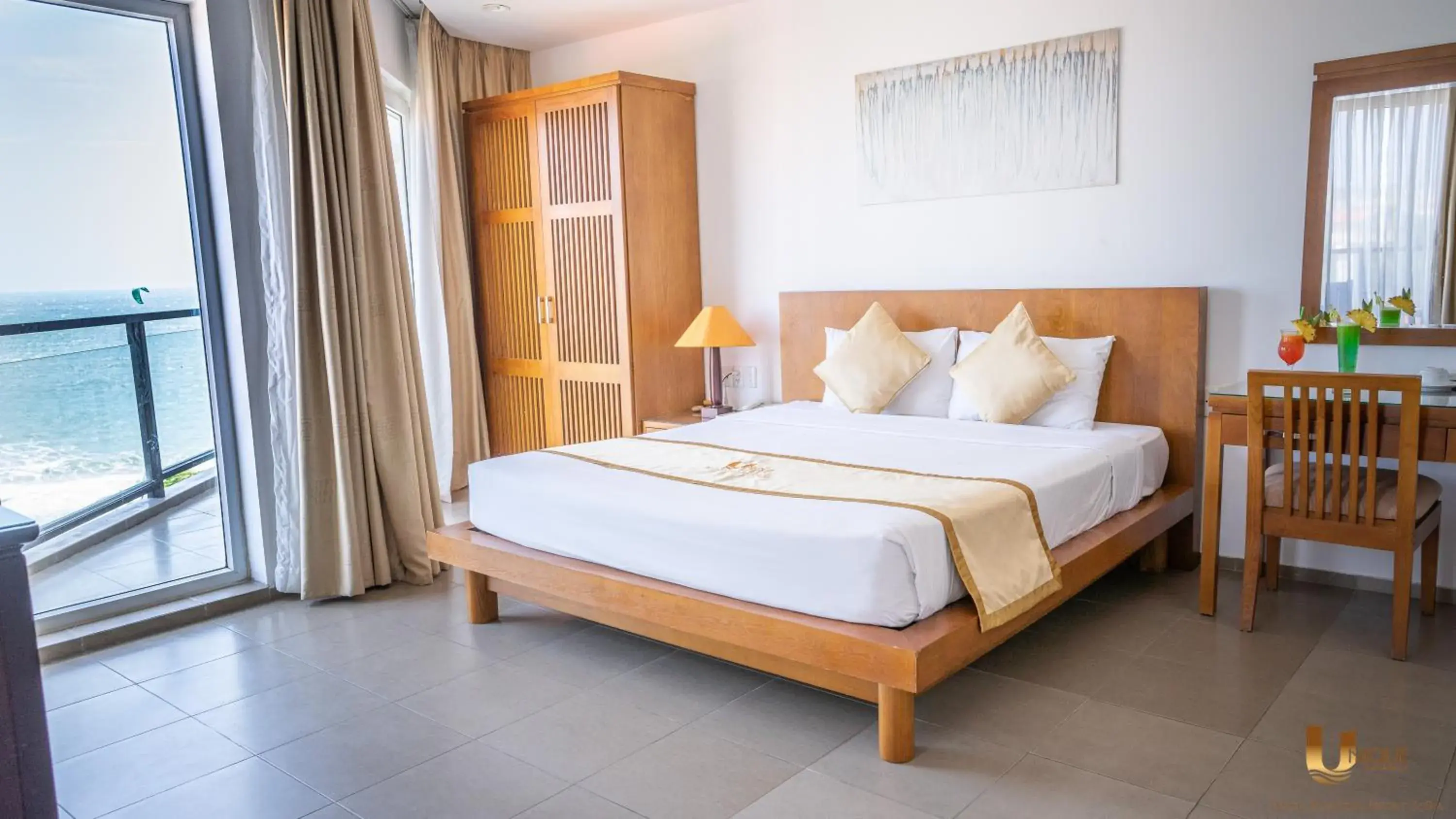 Bed in Unique Mui Ne Resort and Spa