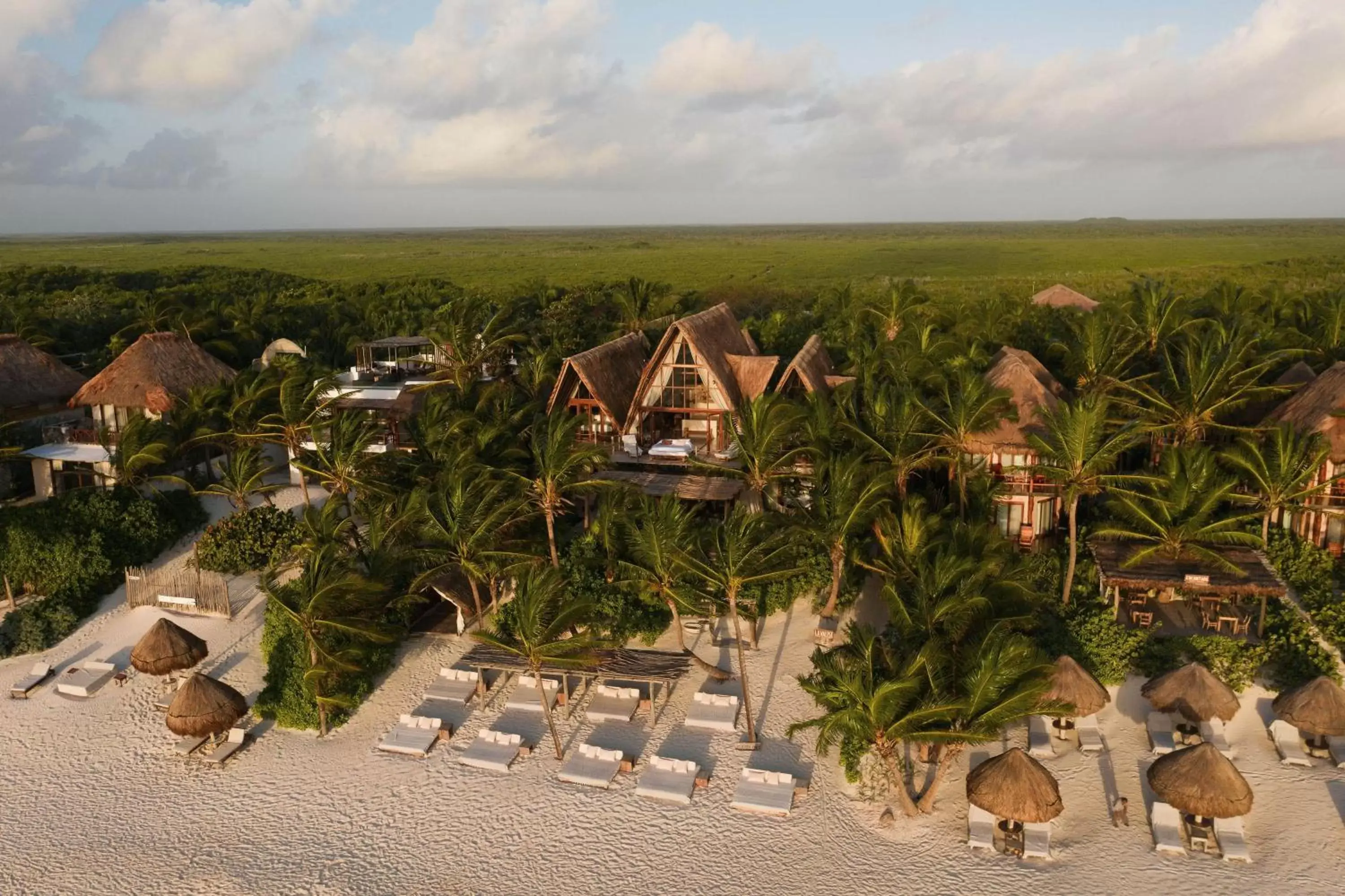 Bird's eye view in La Valise Tulum, Member of Small Luxury Hotels Bird's eye view in La Valise Tulum, Member of Small Luxury Hotels