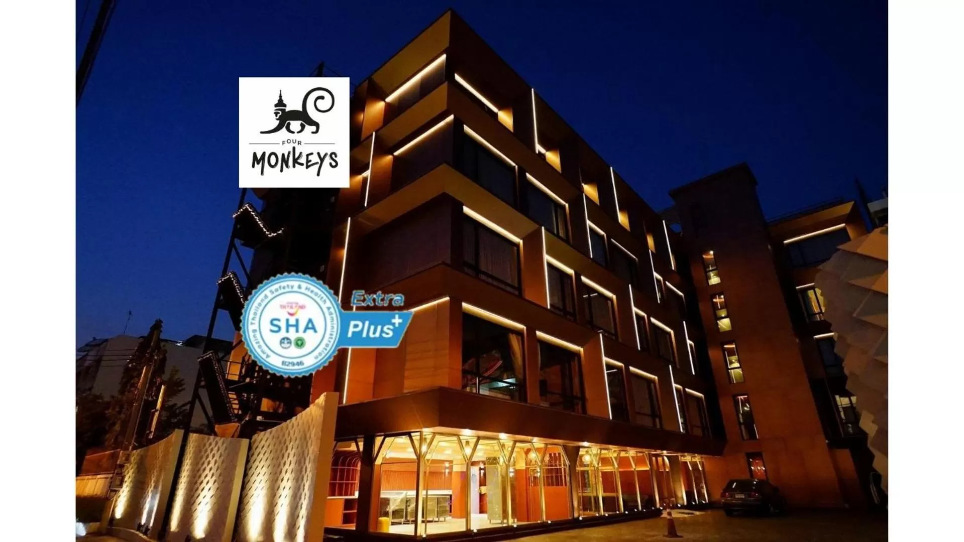 Property building in 4 Monkeys Hotel