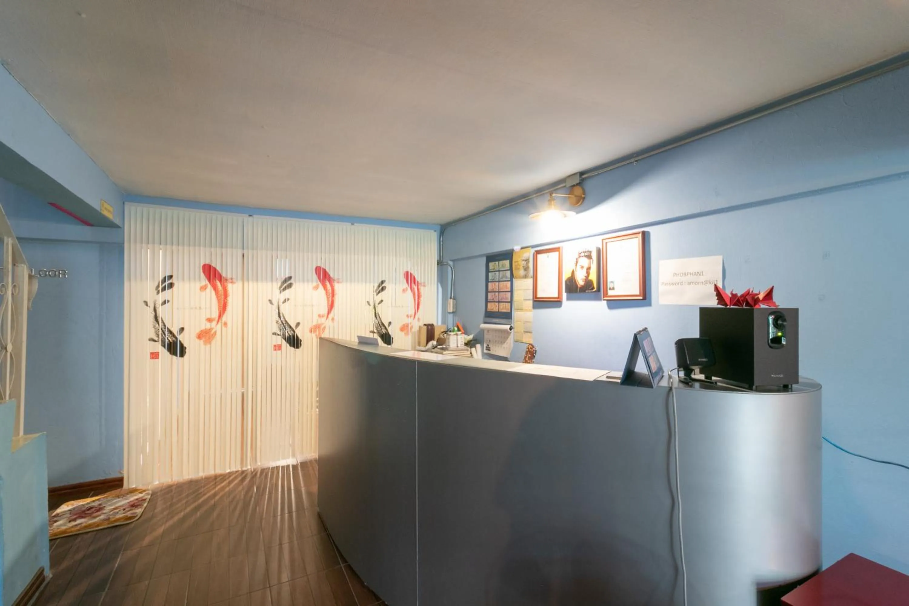 Lobby or reception in Phob phan Hostel