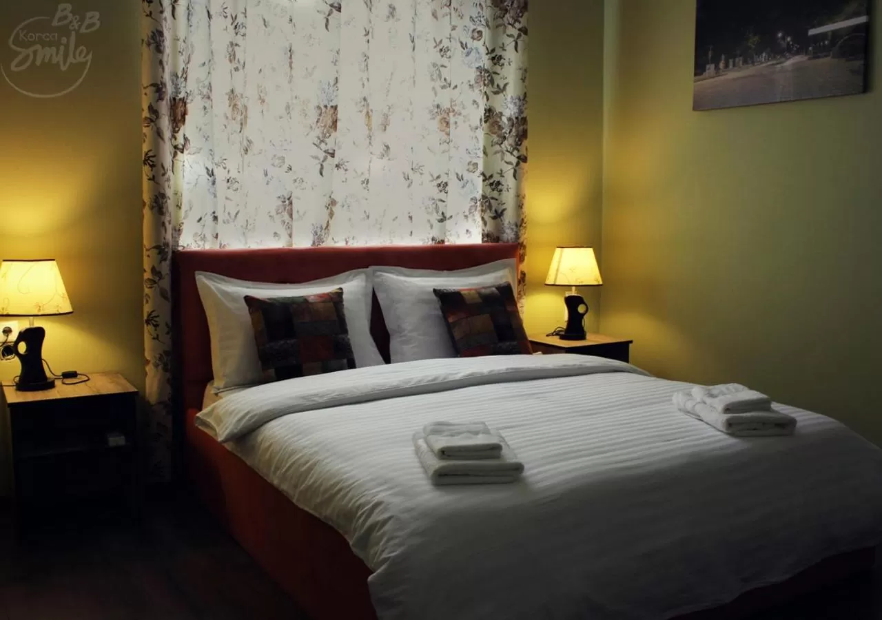 Bed in KorcaSmileHotel