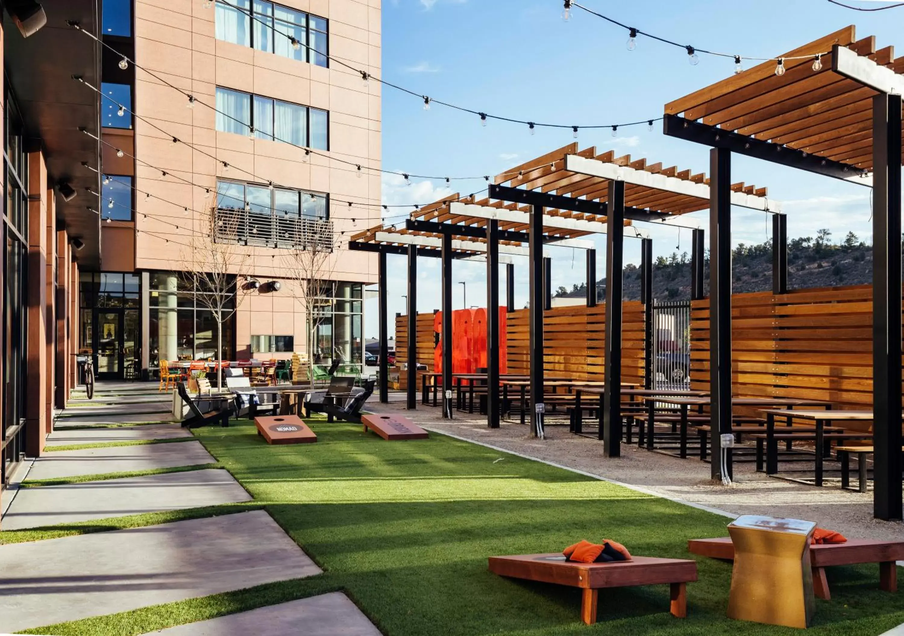 Patio in Origin Red Rocks, a Wyndham Hotel