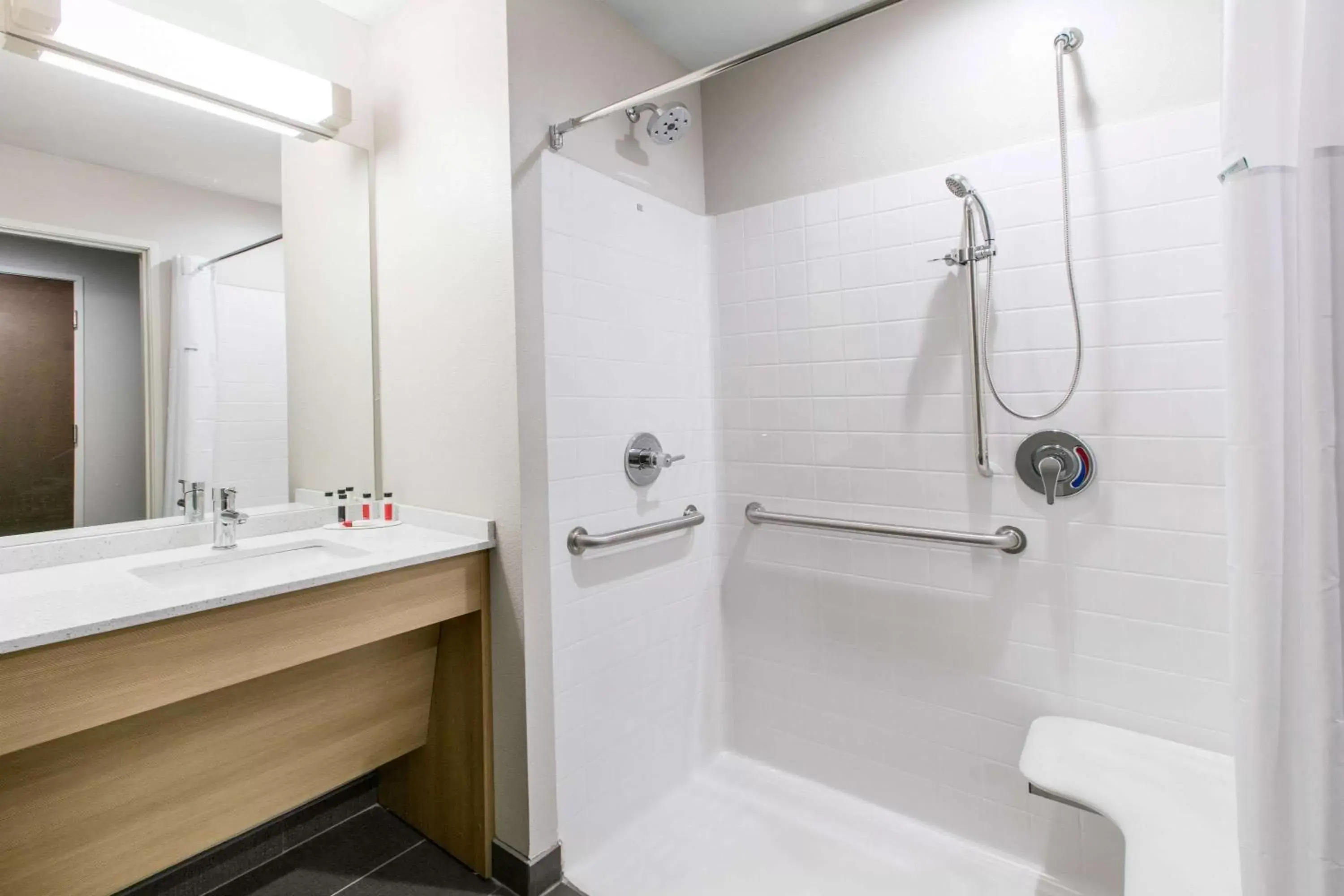 Bathroom in Microtel Inn & Suites by Wyndham Lubbock