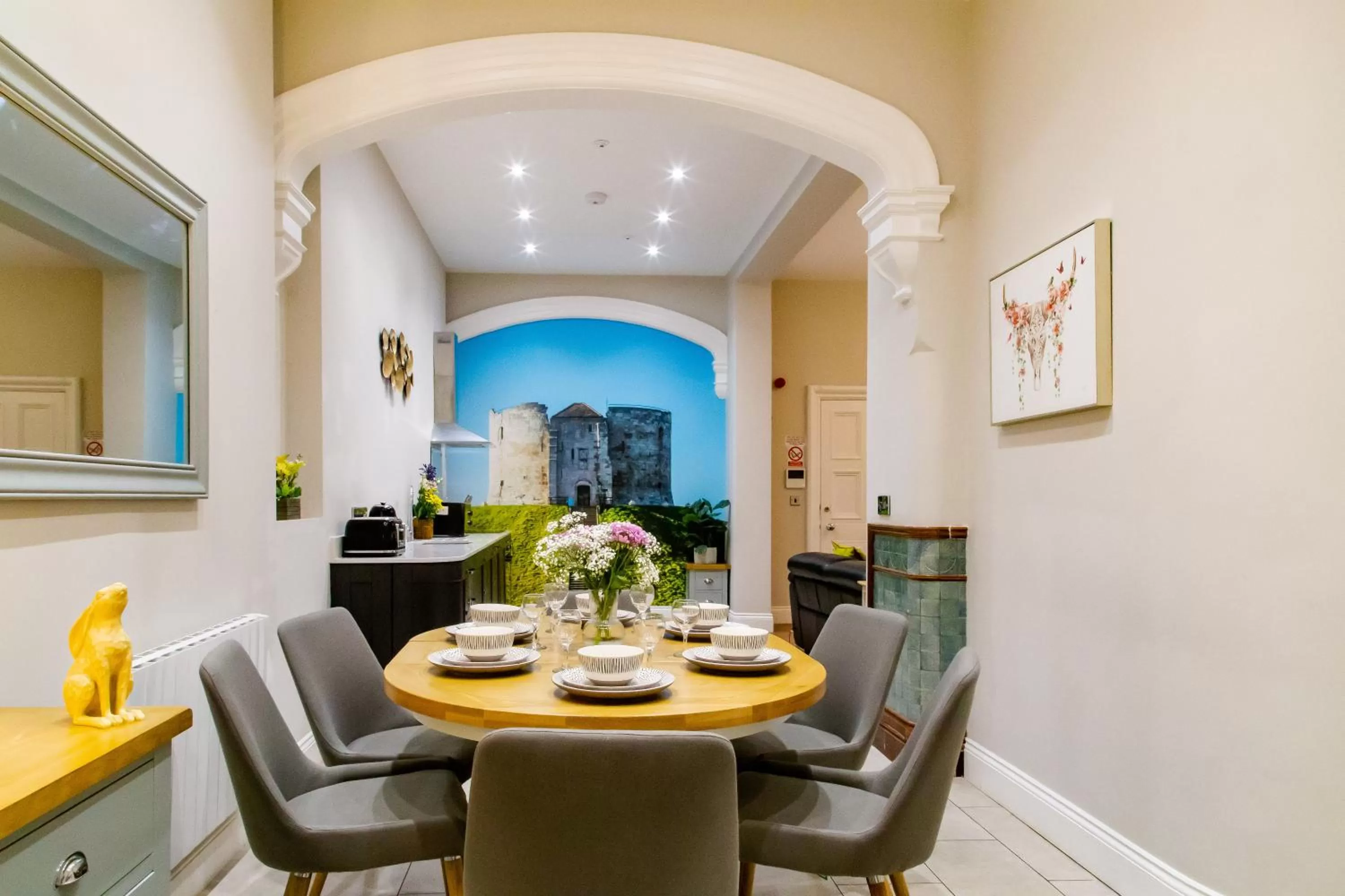 Seating area in Goodramgate Apartments