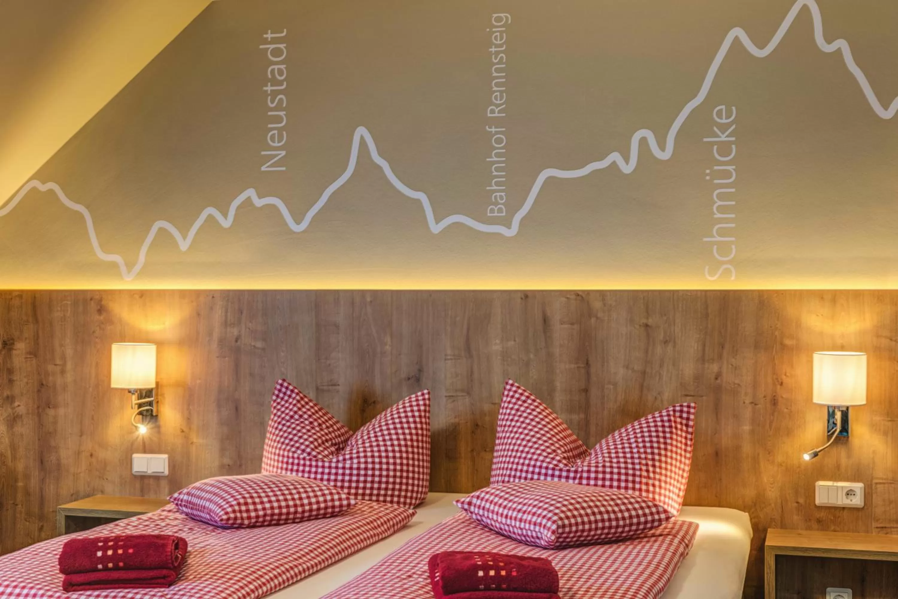 Bed in Hotel Traumblick