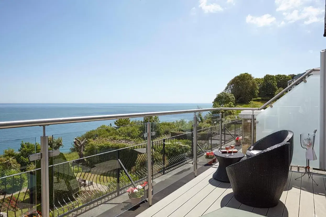 Sea view in Luccombe Hall Hotel