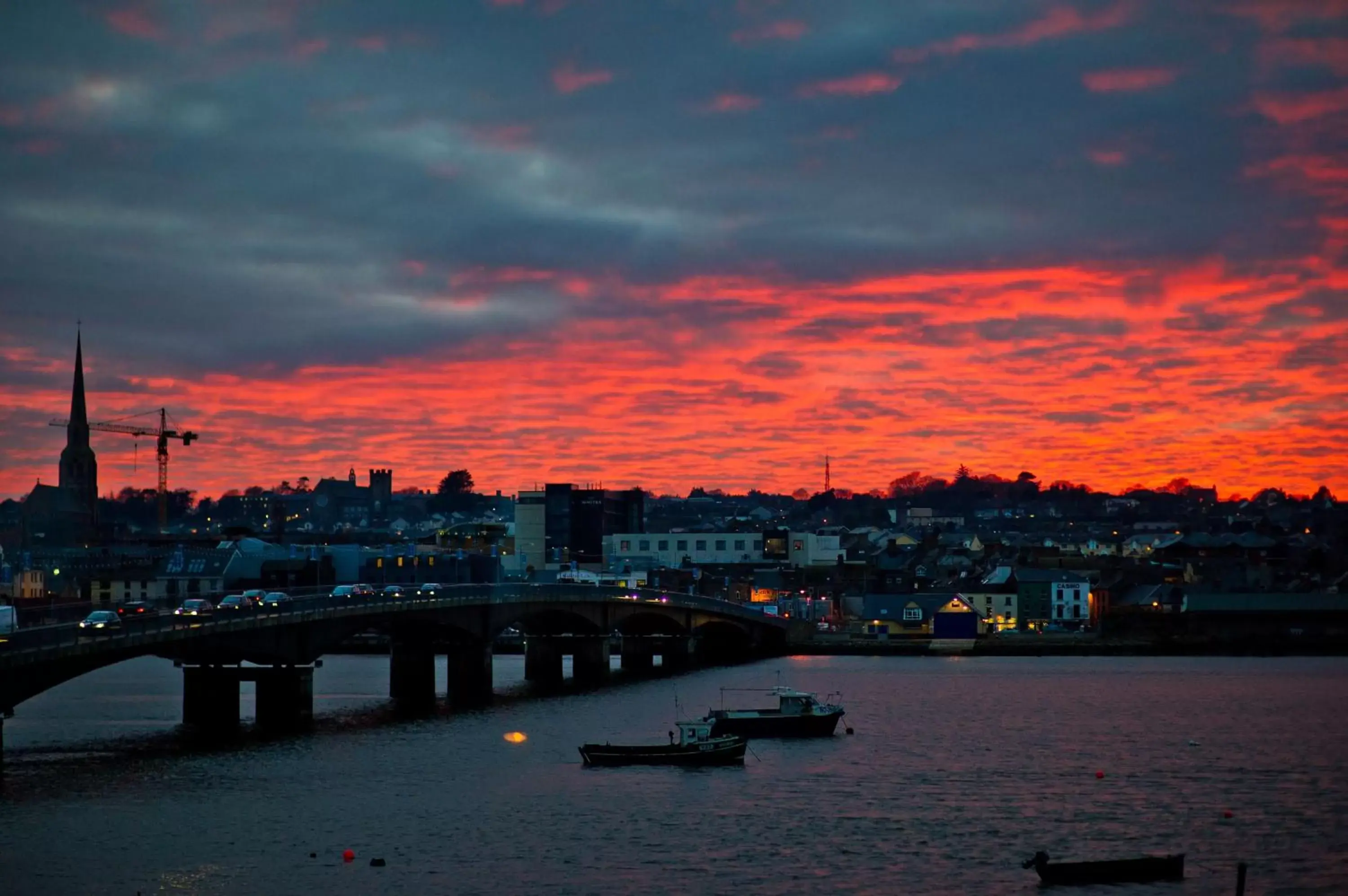 Sunset in Riverbank House Hotel