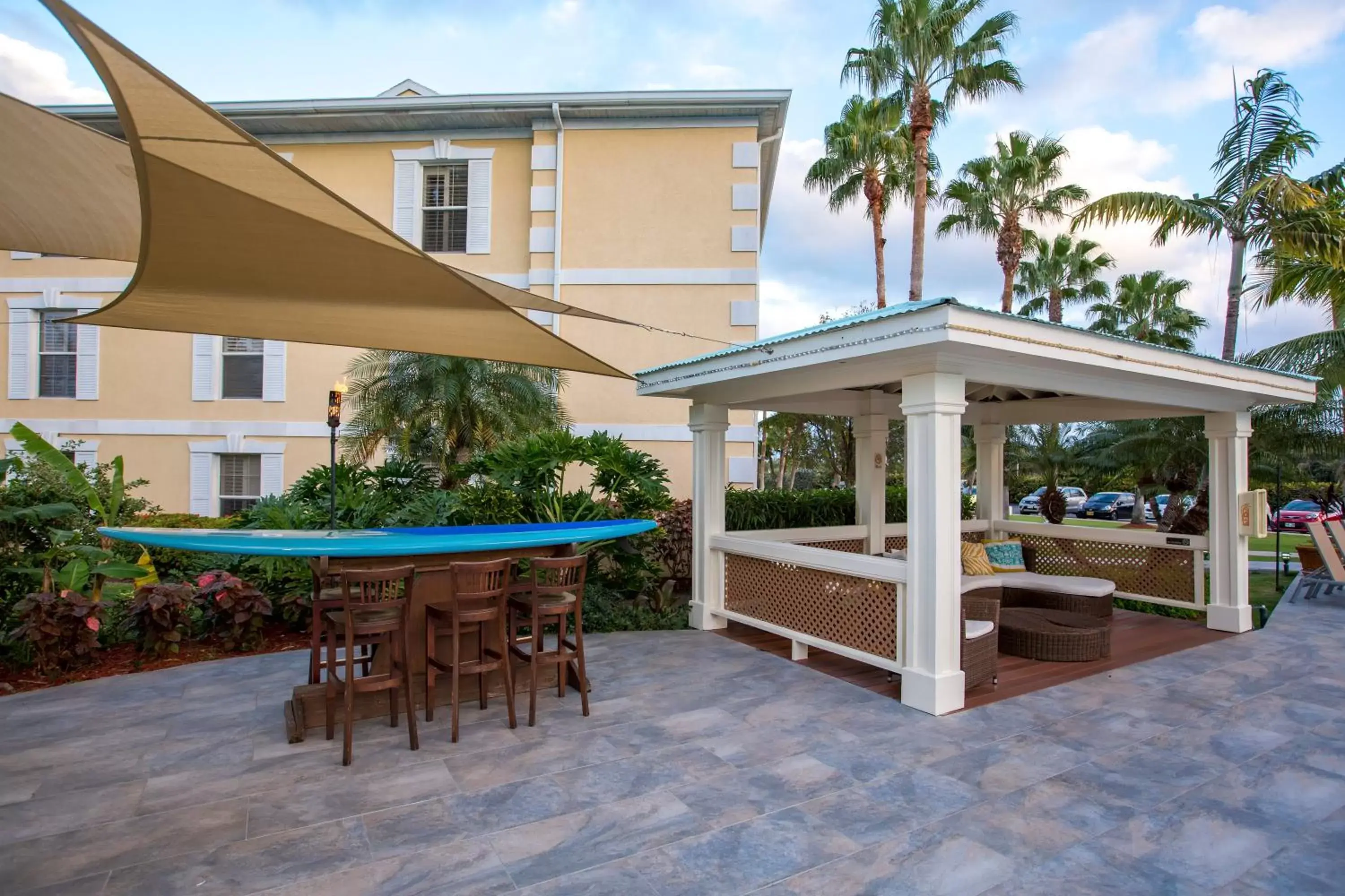 Patio in Sunshine Suites Resort