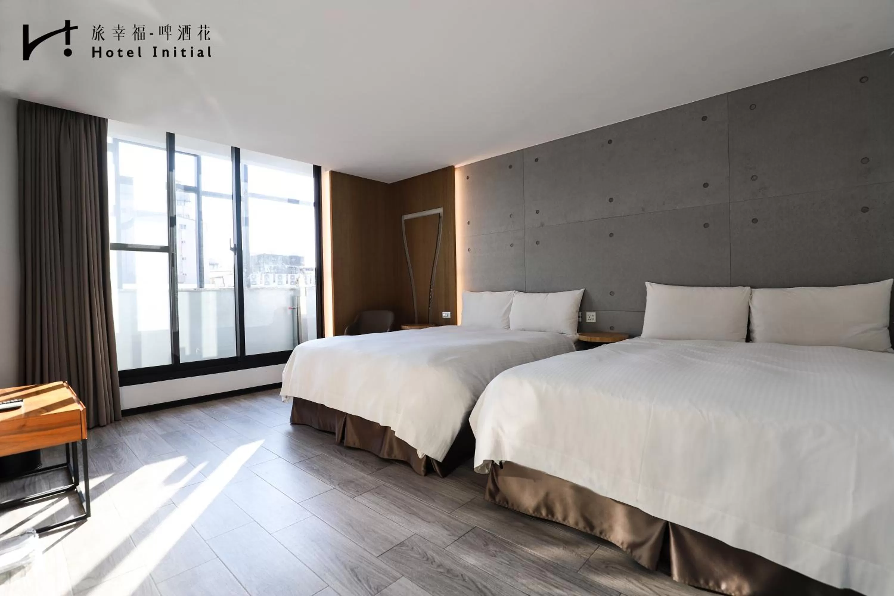 Bed in Hotel Initial-Beer