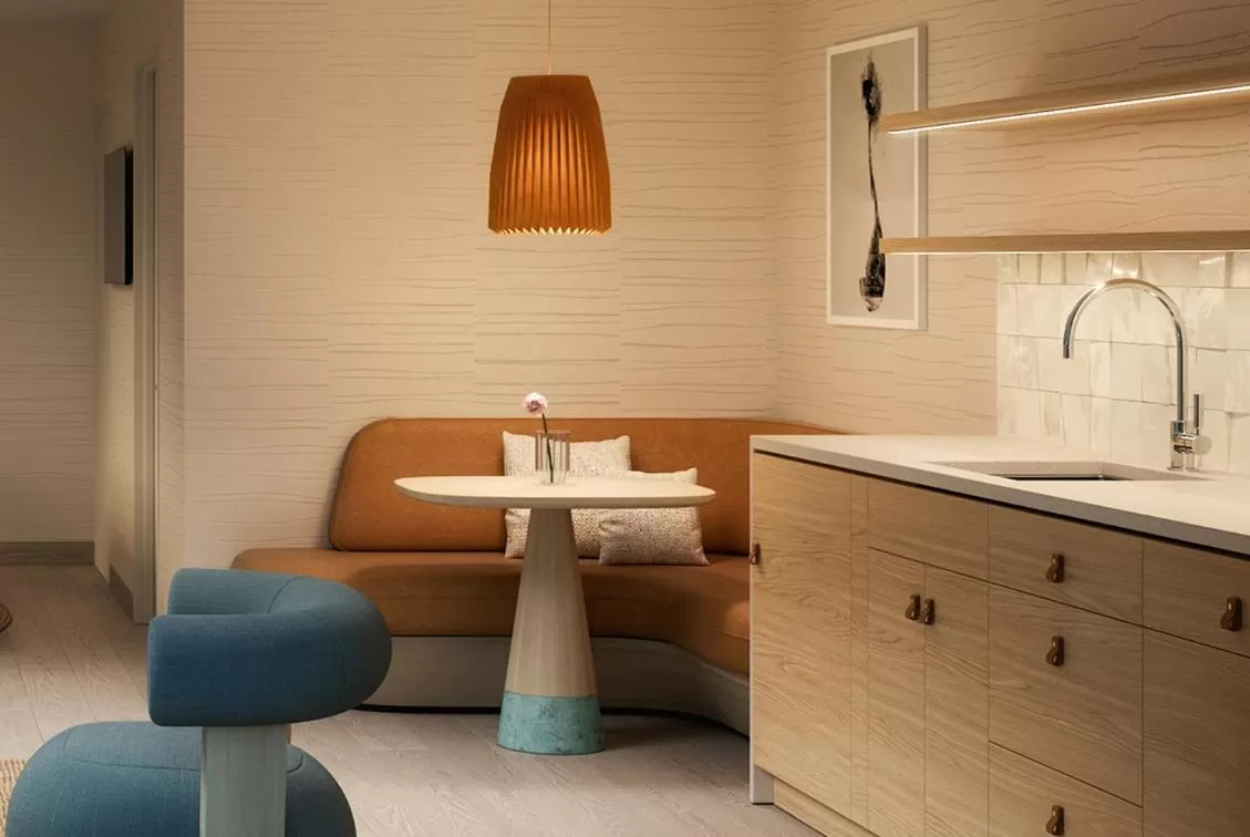 Kitchen or kitchenette in The Shoals Suites & Slips